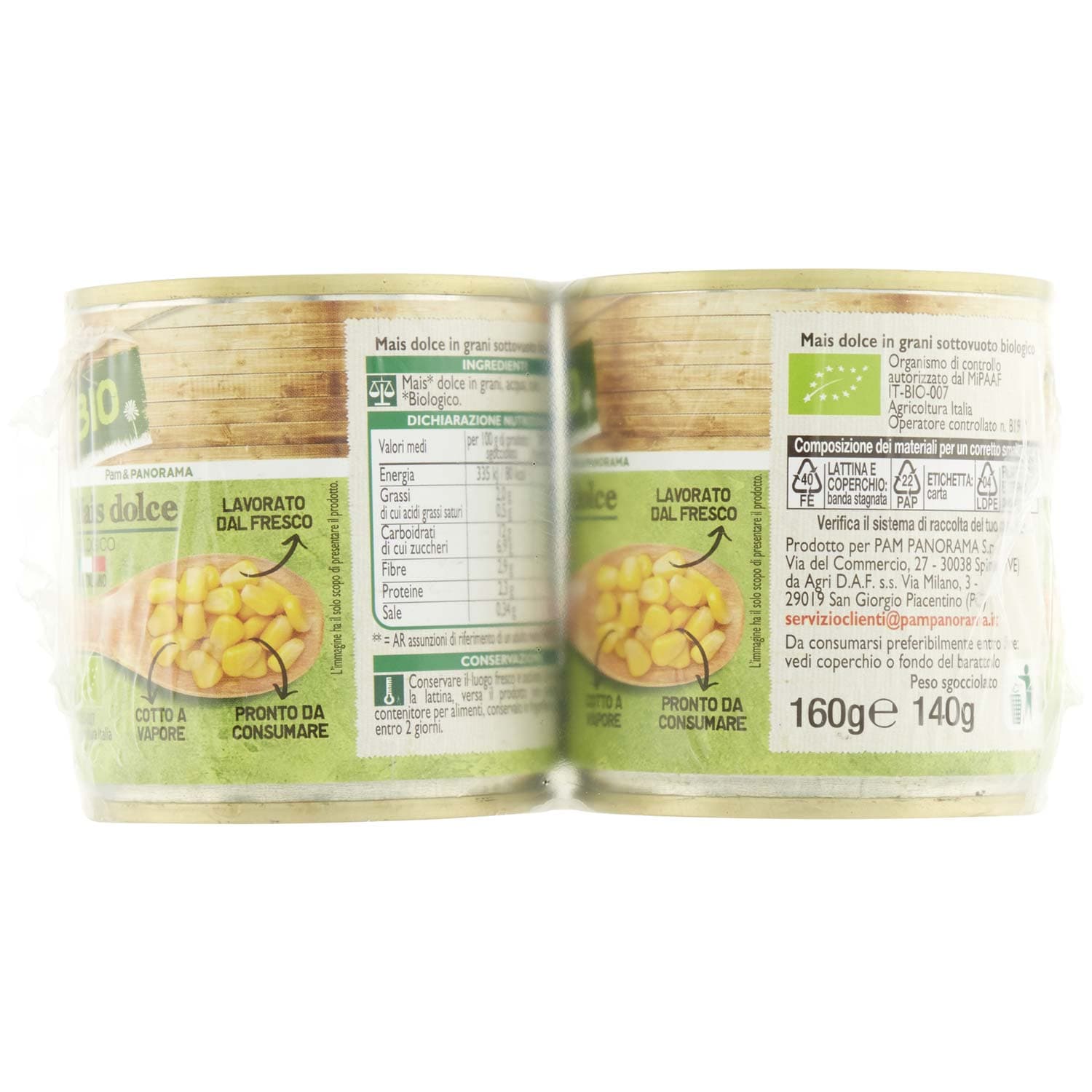 BIO Mais dolce Biologico 2 x 160 g – immagine 3