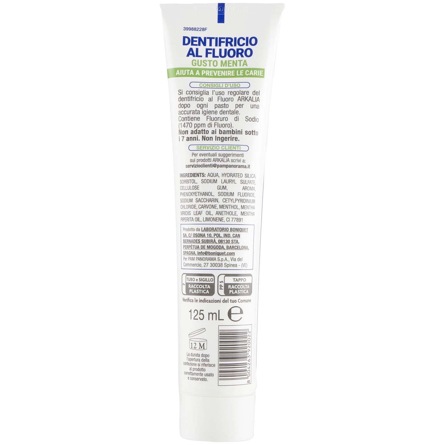 ARKALIA Dentifricio al Fluoro 125 mL – immagine 5