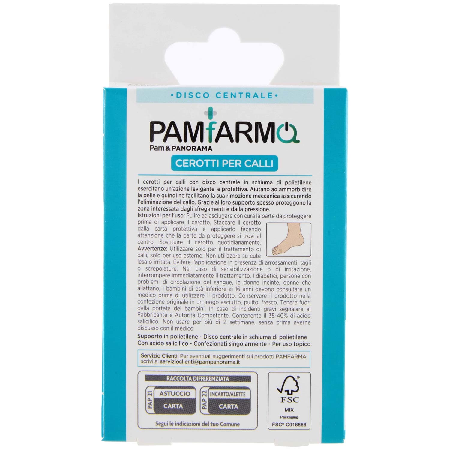 PAM PANORAMA Cerotti per Calli 1 Formato Ø 8 mm int. Ø 20 mm est. 6 pz – immagine 5