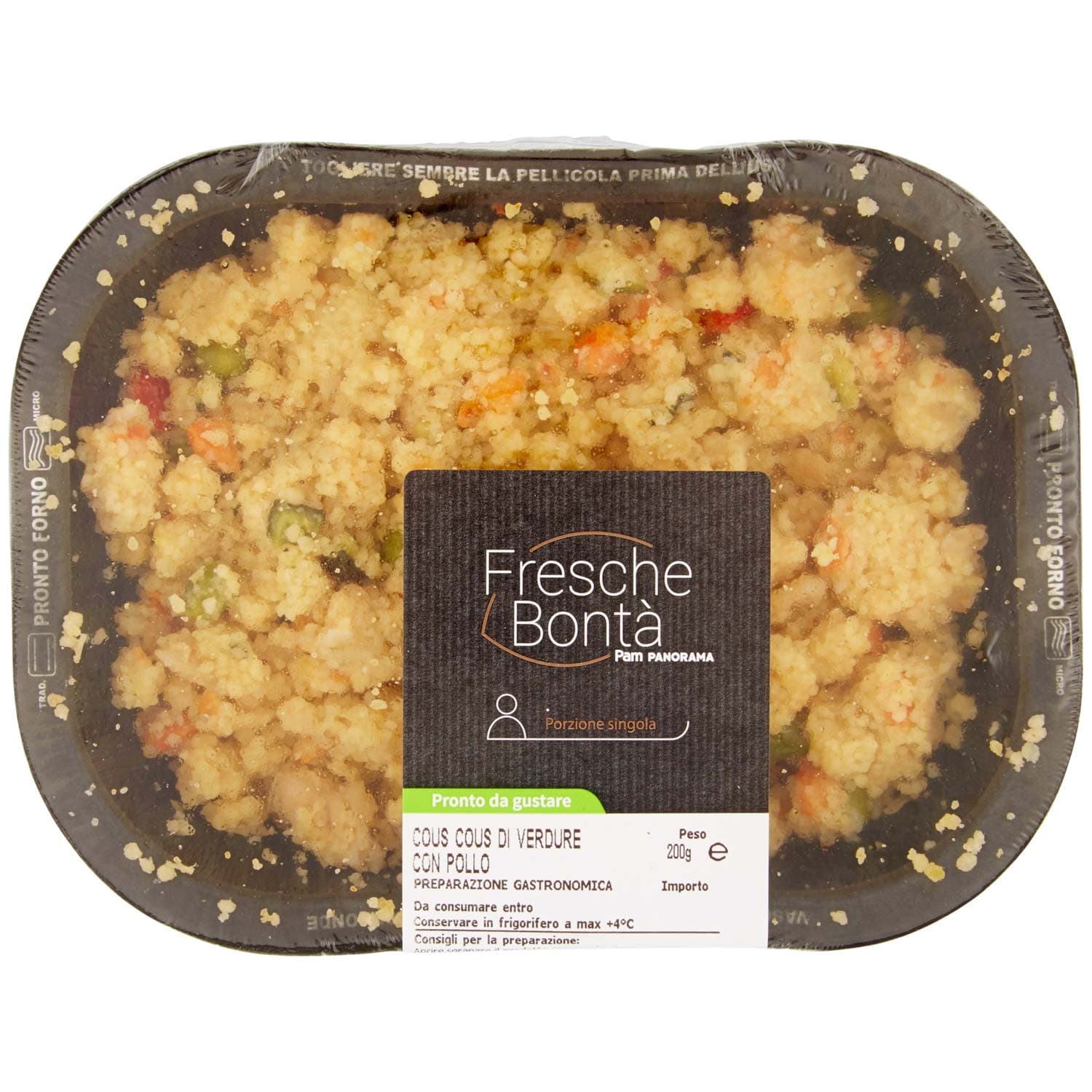 FRESCHE BONTÁ Cous Cous di Verdure con Pollo 200 g – immagine 3