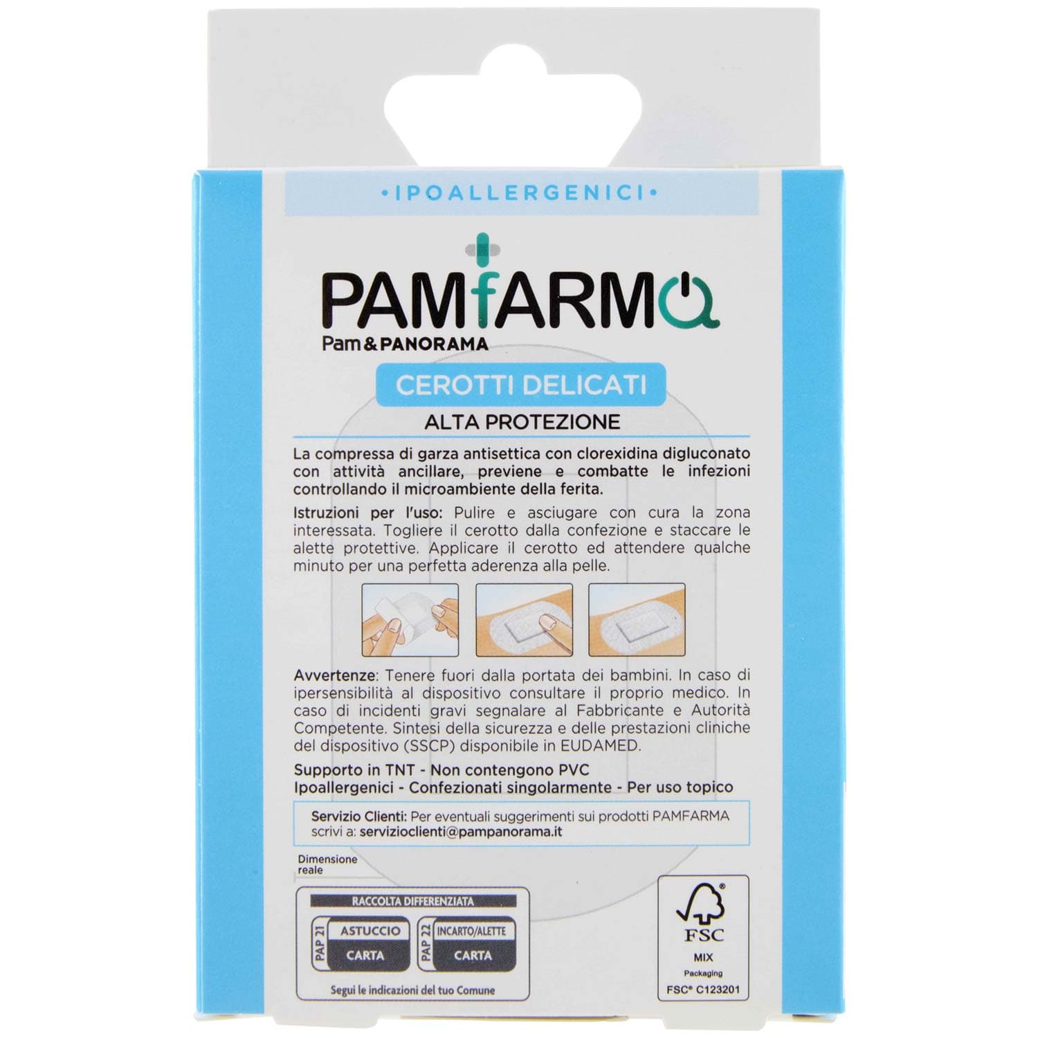 PAM PANORAMA Cerotti Alta Protezione Delicati Soffici 1 Formato Grande XL cm 5 x 7,5 5 pz – immagine 5