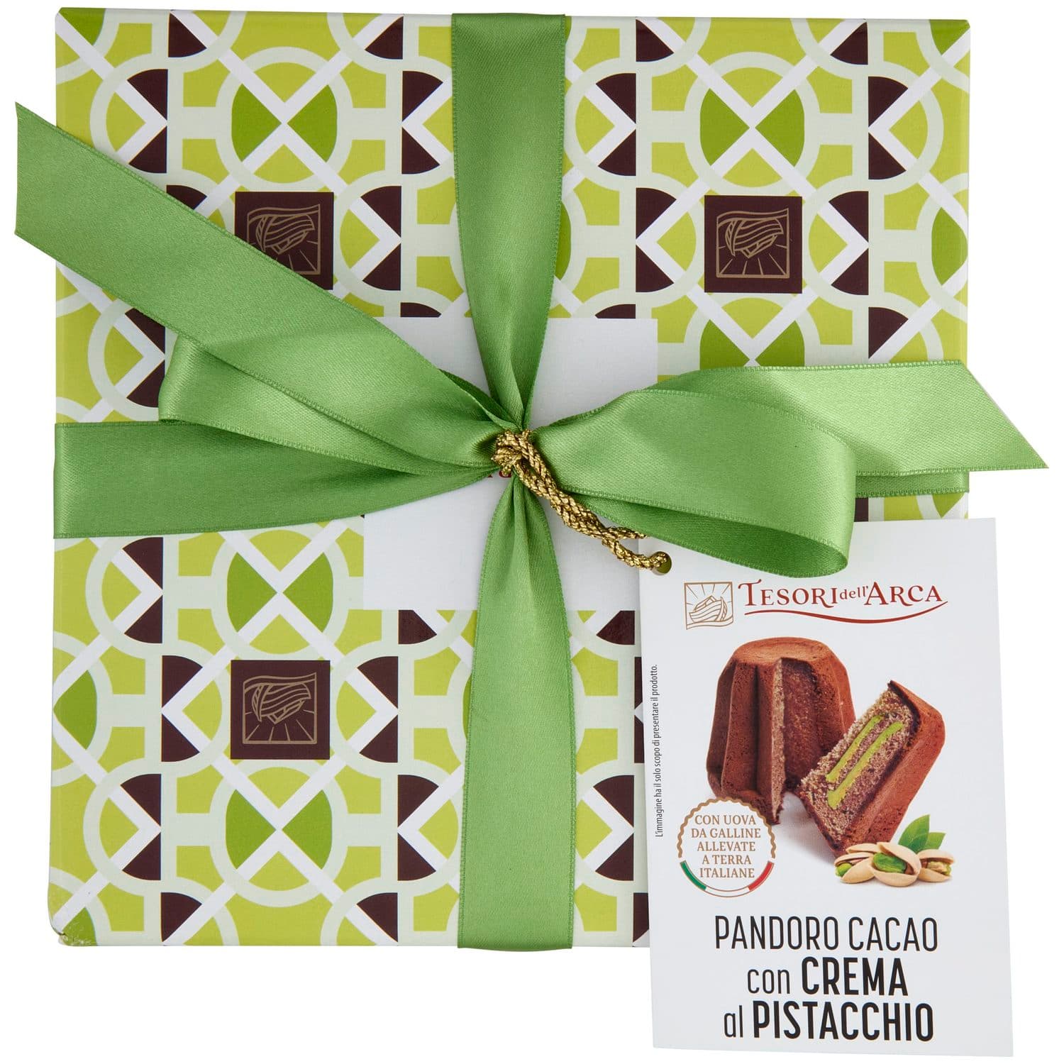 TESORI DELL'ARCA Pandoro Cacao con Crema di Pistacchio 1000 g – immagine 7
