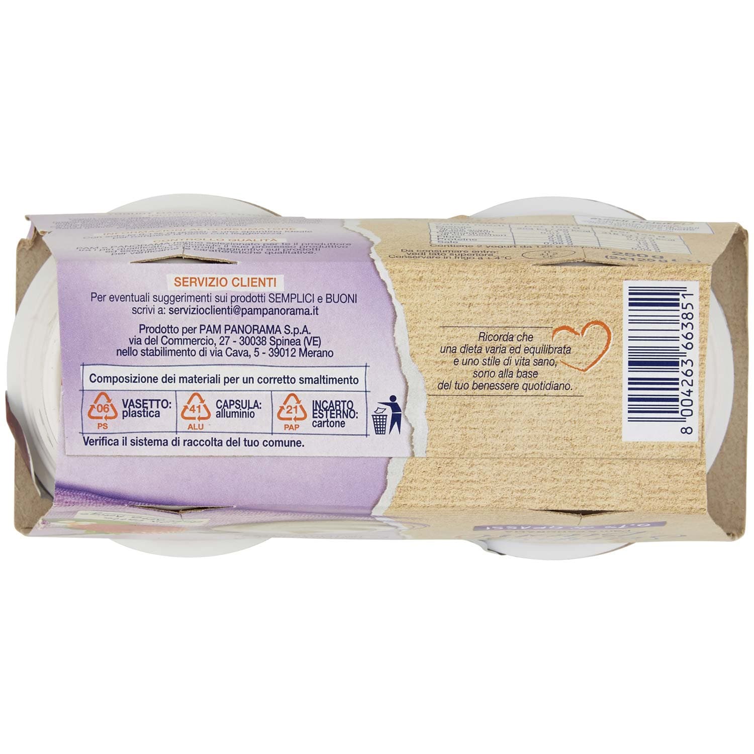 SEMPLICI E BUONI 0,1% di Grassi Fragola Yogurt Magro con Frutta in Pezzi 250g (2x125g) – immagine 8