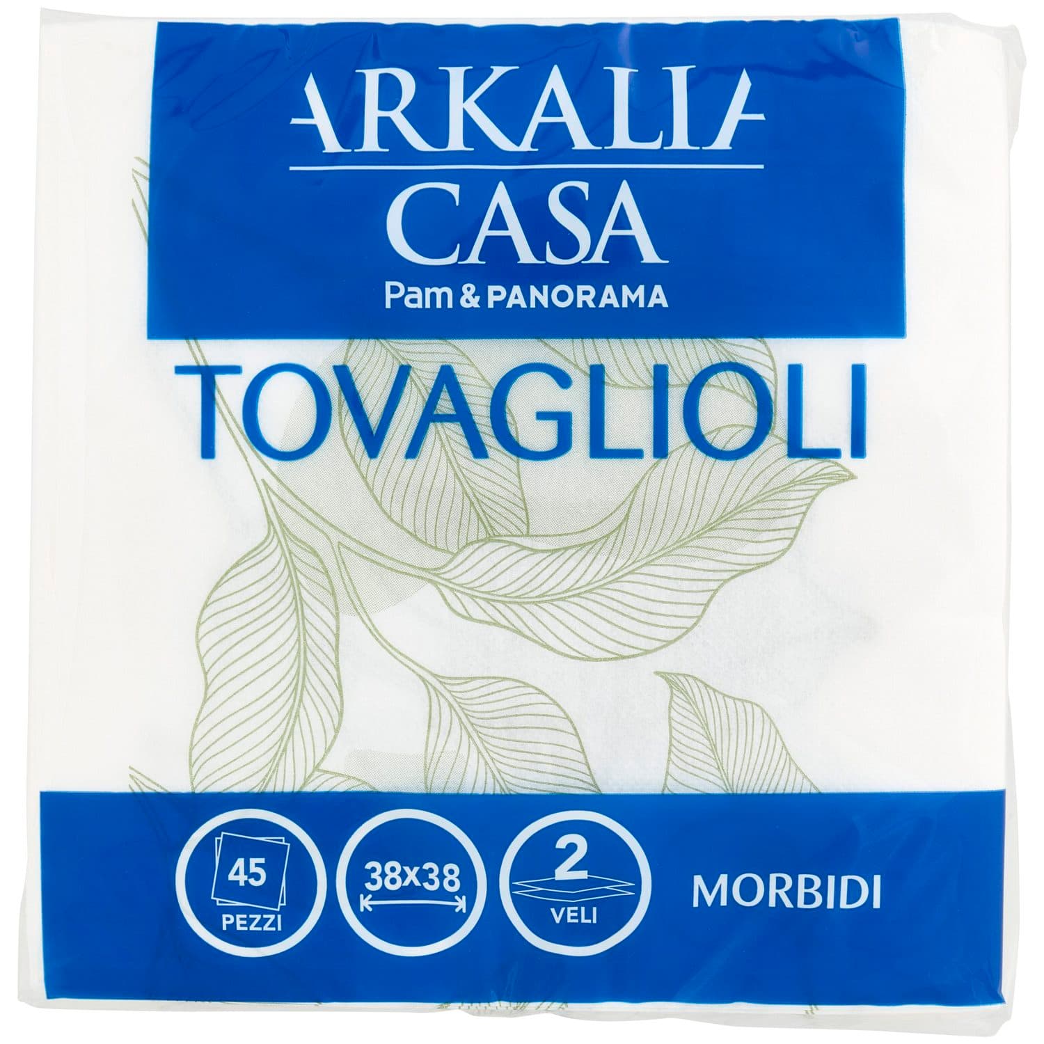 ARKALIA CASA Tovaglioli Morbidi Decorati 2 Veli 38x38 45 pz – immagine 3