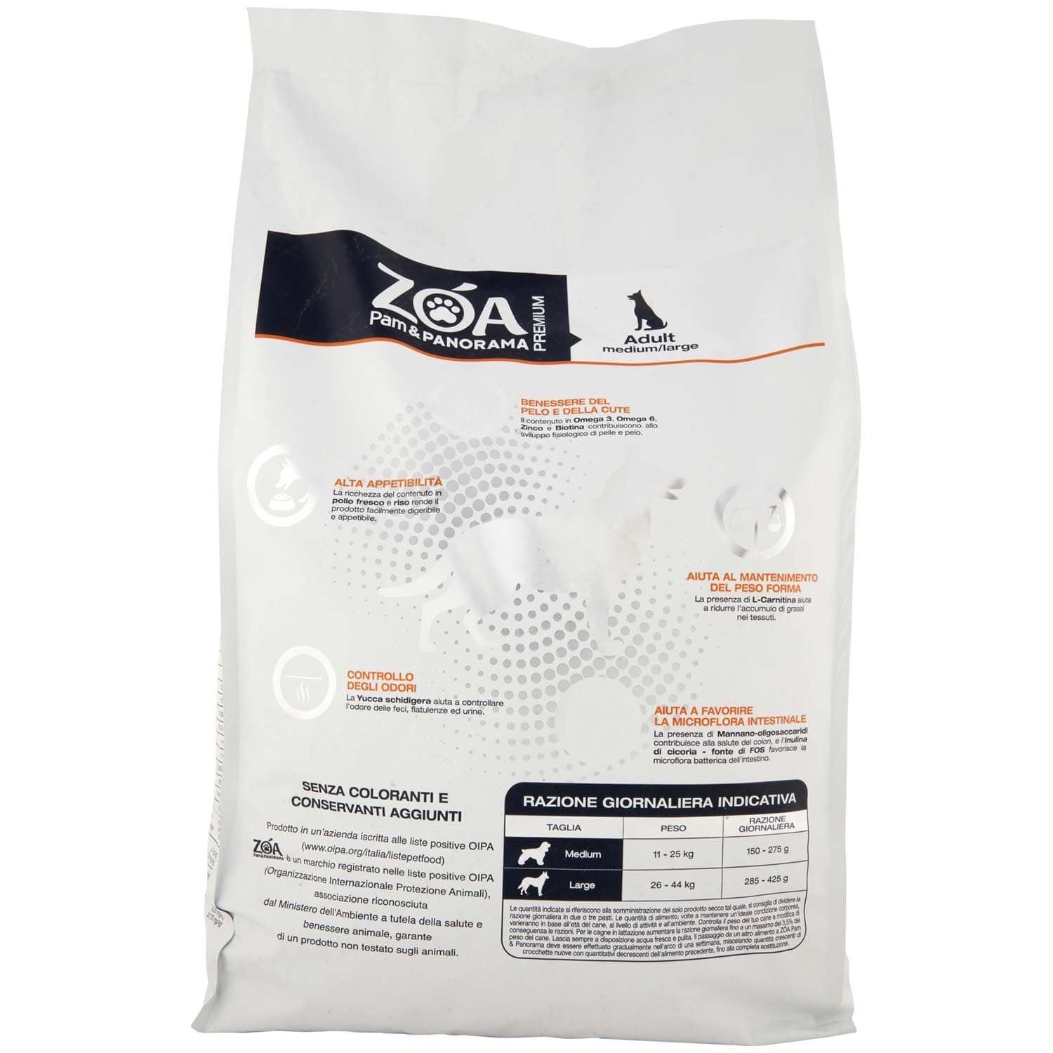 ZOA PREMIUM Adult medium/large ricco in pollo fresco e riso 7,5 kg – immagine 5