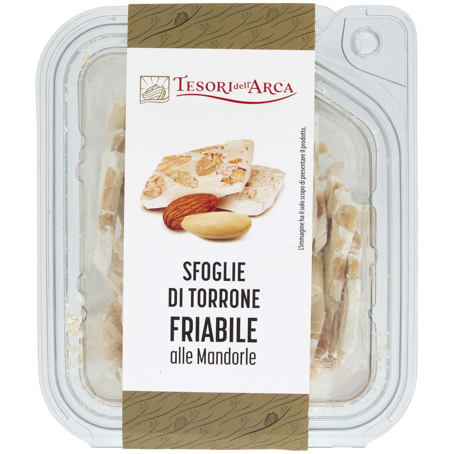 TESORI DELL'ARCA Sfoglie di Torrone Friabile alla Mandorle 150 g – immagine 3