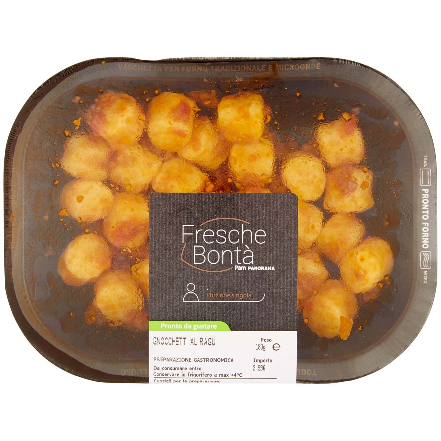 FRESCHE BONTÁ Gnocchetti al Ragù 180 g – immagine 3