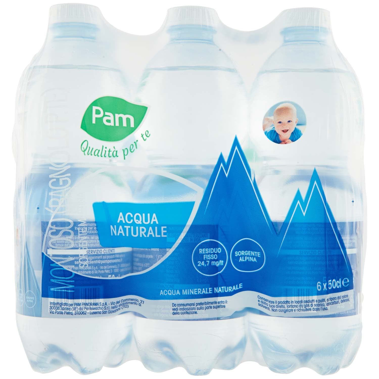PAM Qualità per te Acqua Naturale 6 x 50 cl – immagine 3