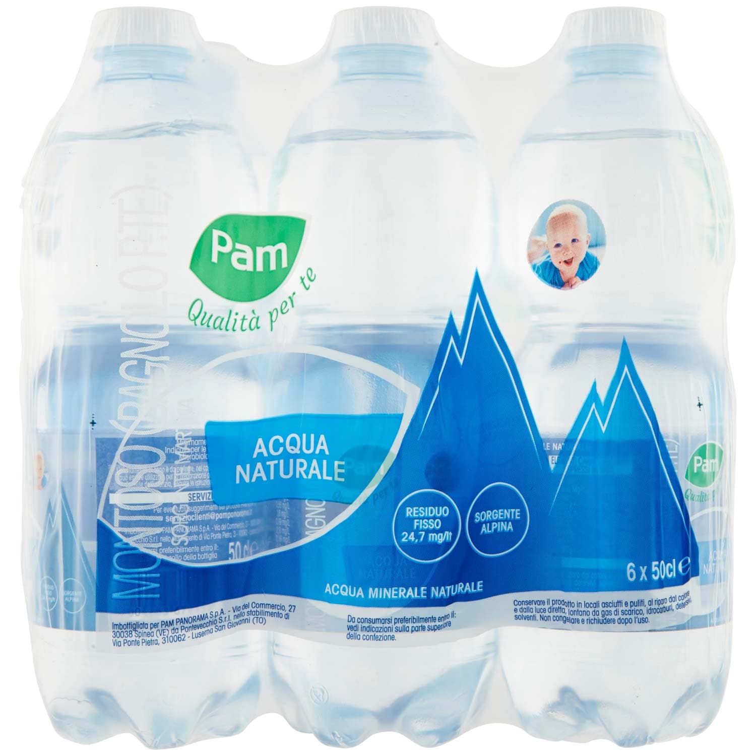 PAM Qualità per te Acqua Naturale 6 x 50 cl – immagine 5