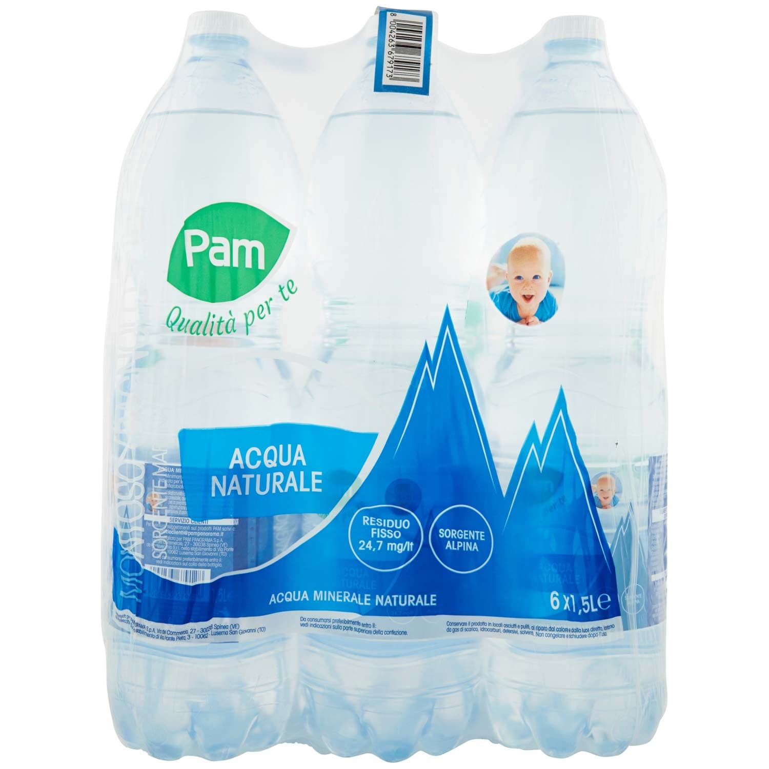 PAM Qualità per te Acqua Naturale 6 x 1,5 L – immagine 5