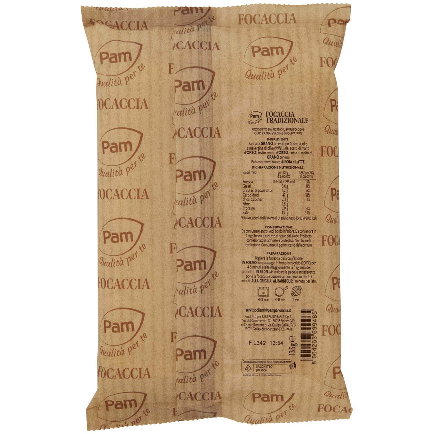 PAM Qualità per te Focaccia Tradizionale 135 g – immagine 5