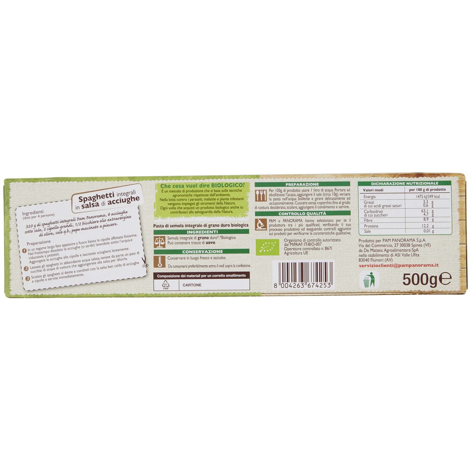 BIO Spaghetti Integrali 500 g – immagine 5