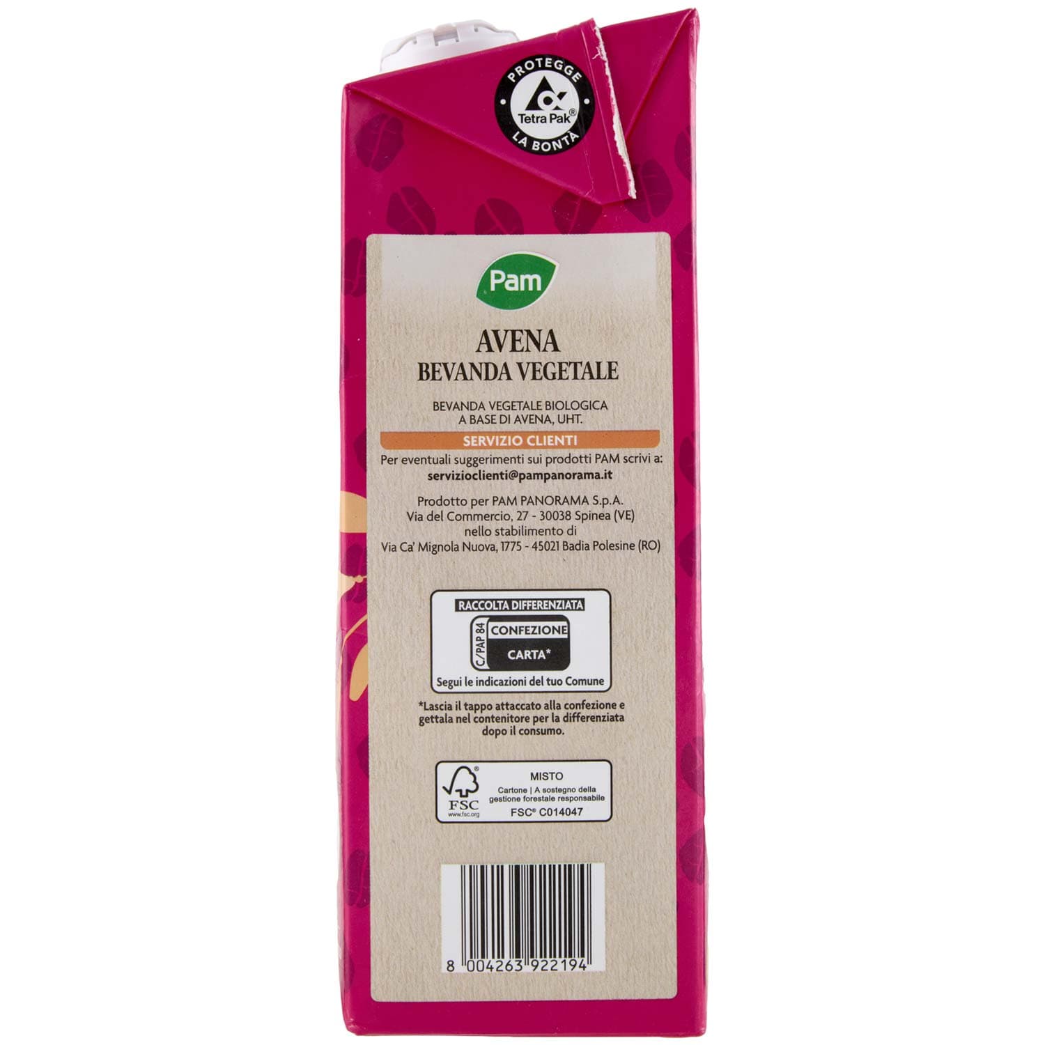 PAM Avena Biologica Bevanda Vegetale 1 L – immagine 6