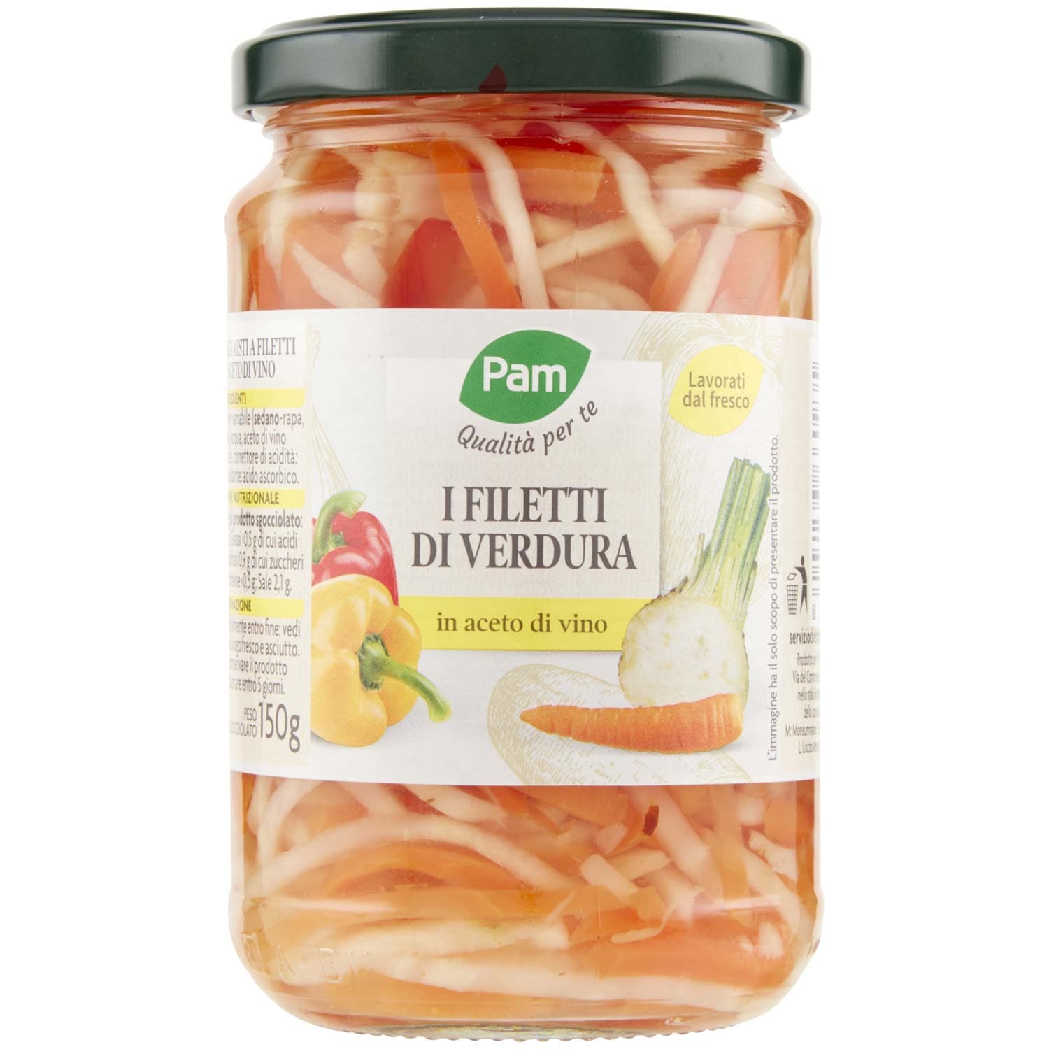 PAM PANORAMA Insalatina a Filetti in Aceto di Vino 300 g – immagine 3