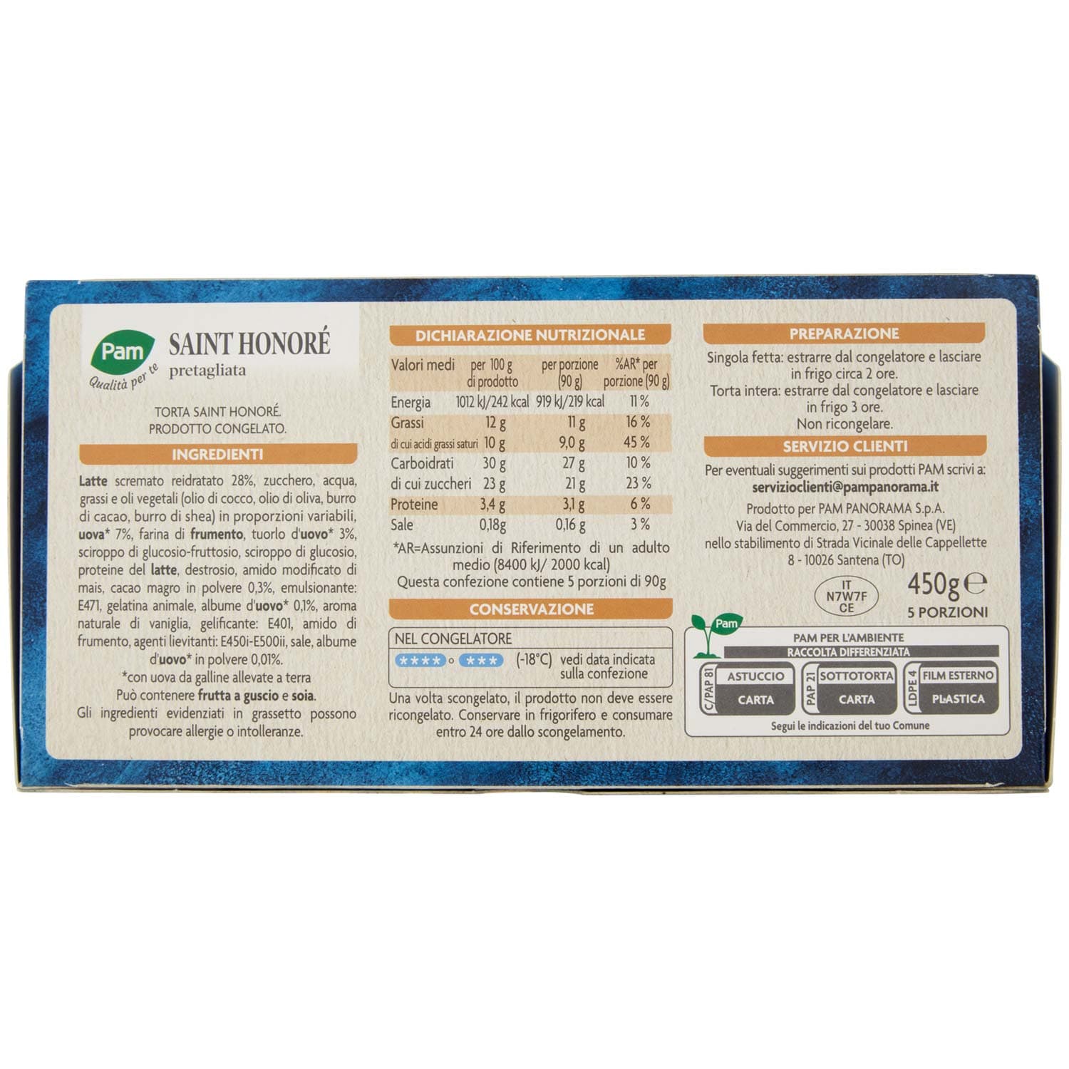 PAM Qualità per te Saint Honoré pretagliata 450 g – immagine 5