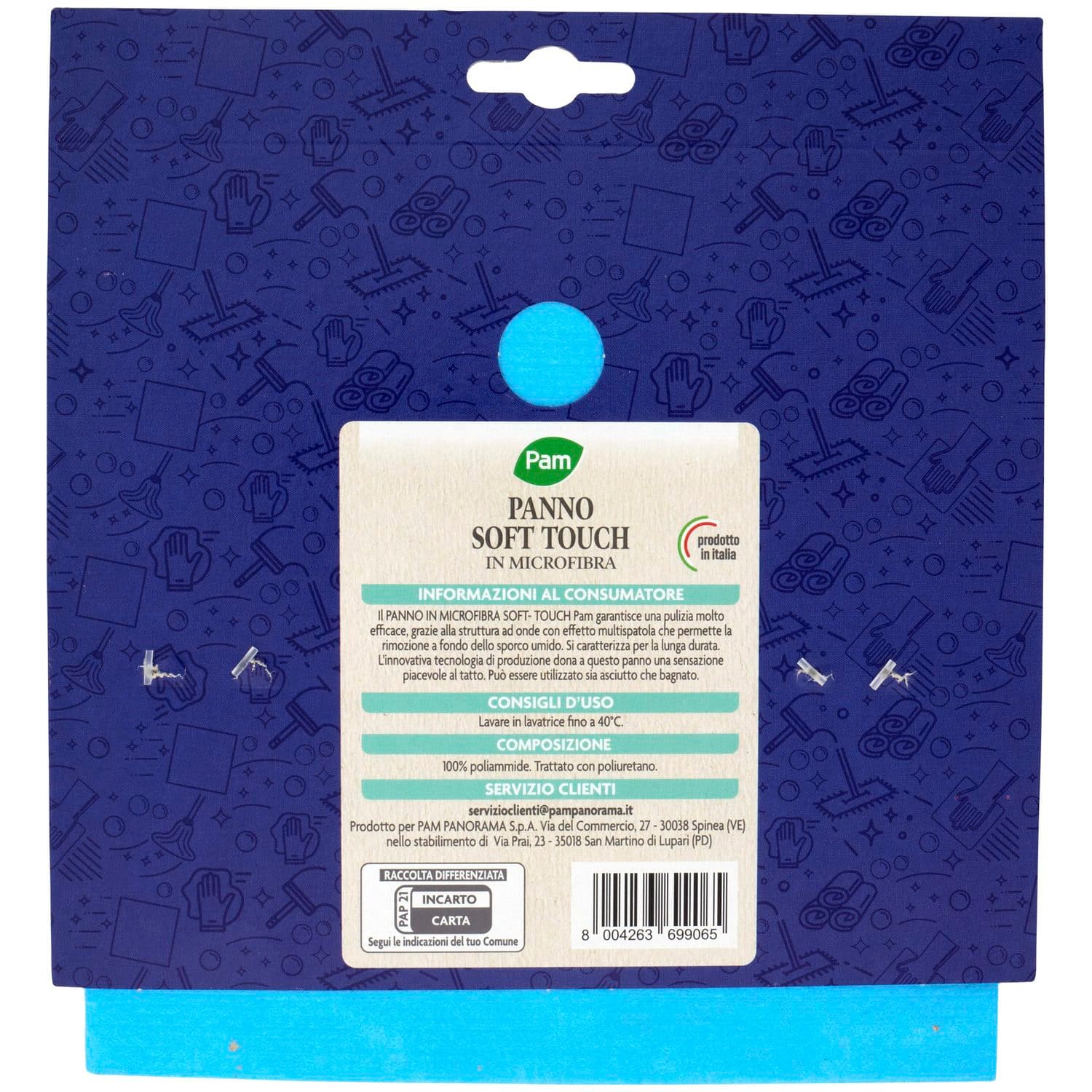 PAM Panno Soft Touch in Microfibra 35 x 32 cm 1 pz – immagine 5