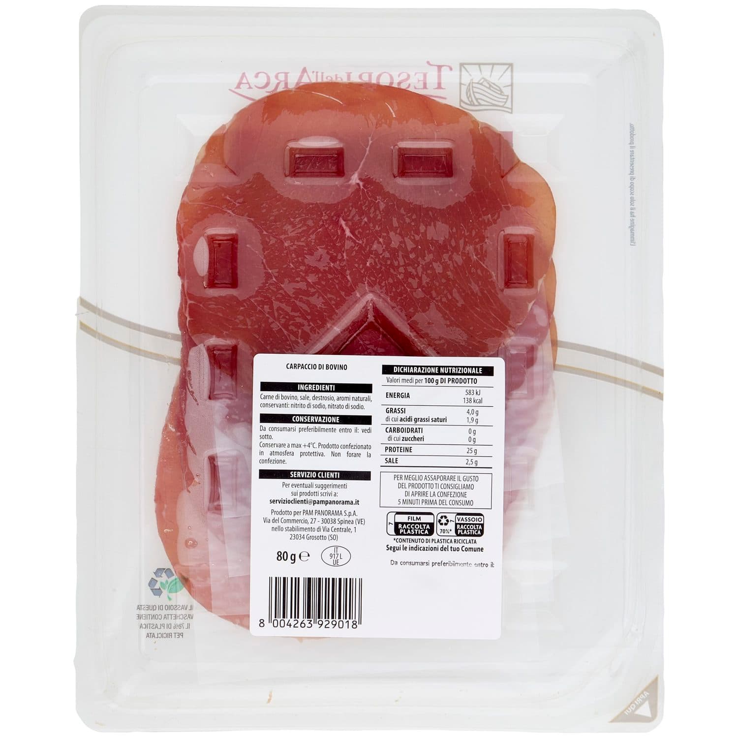 TESORI DELL'ARCA Carpaccio di Bovino 80 g – immagine 4