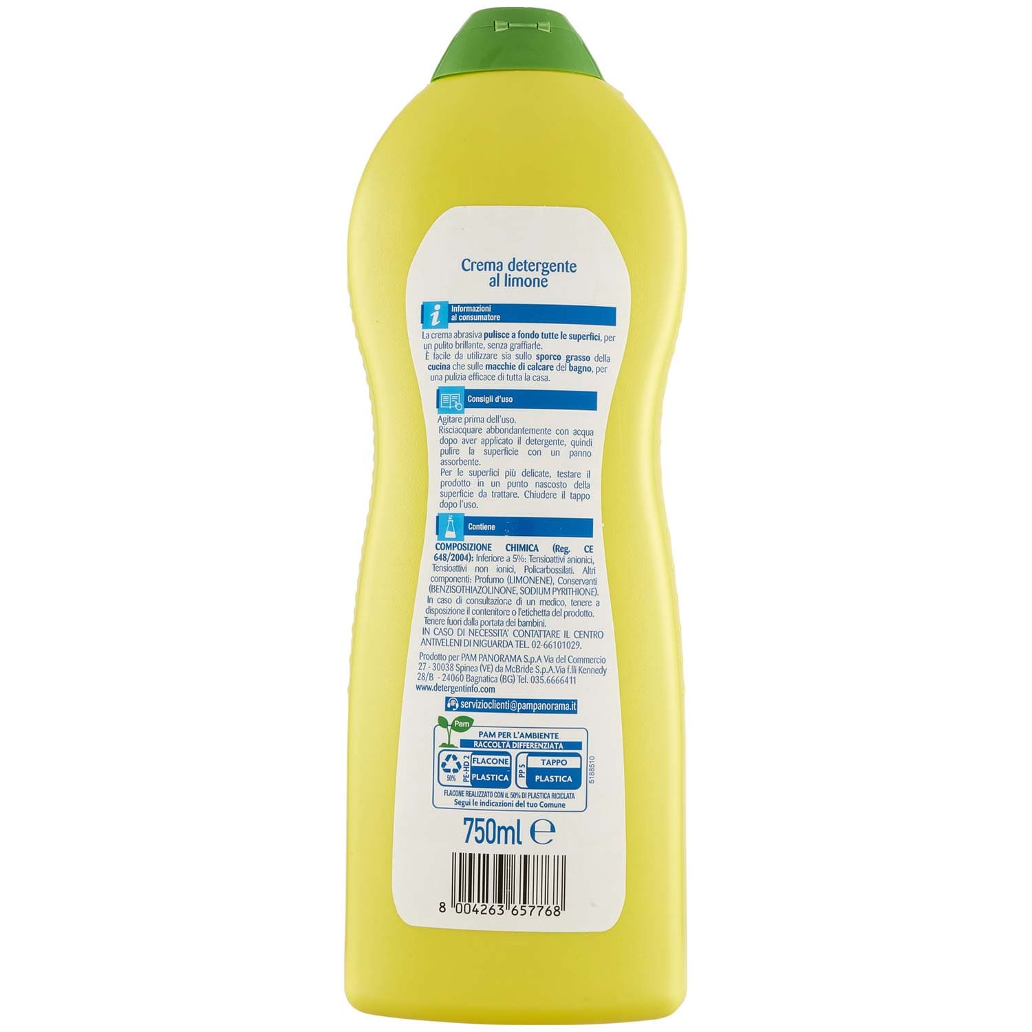ARKALIA CASA Crema Detergente al Limone 750 ml – immagine 5