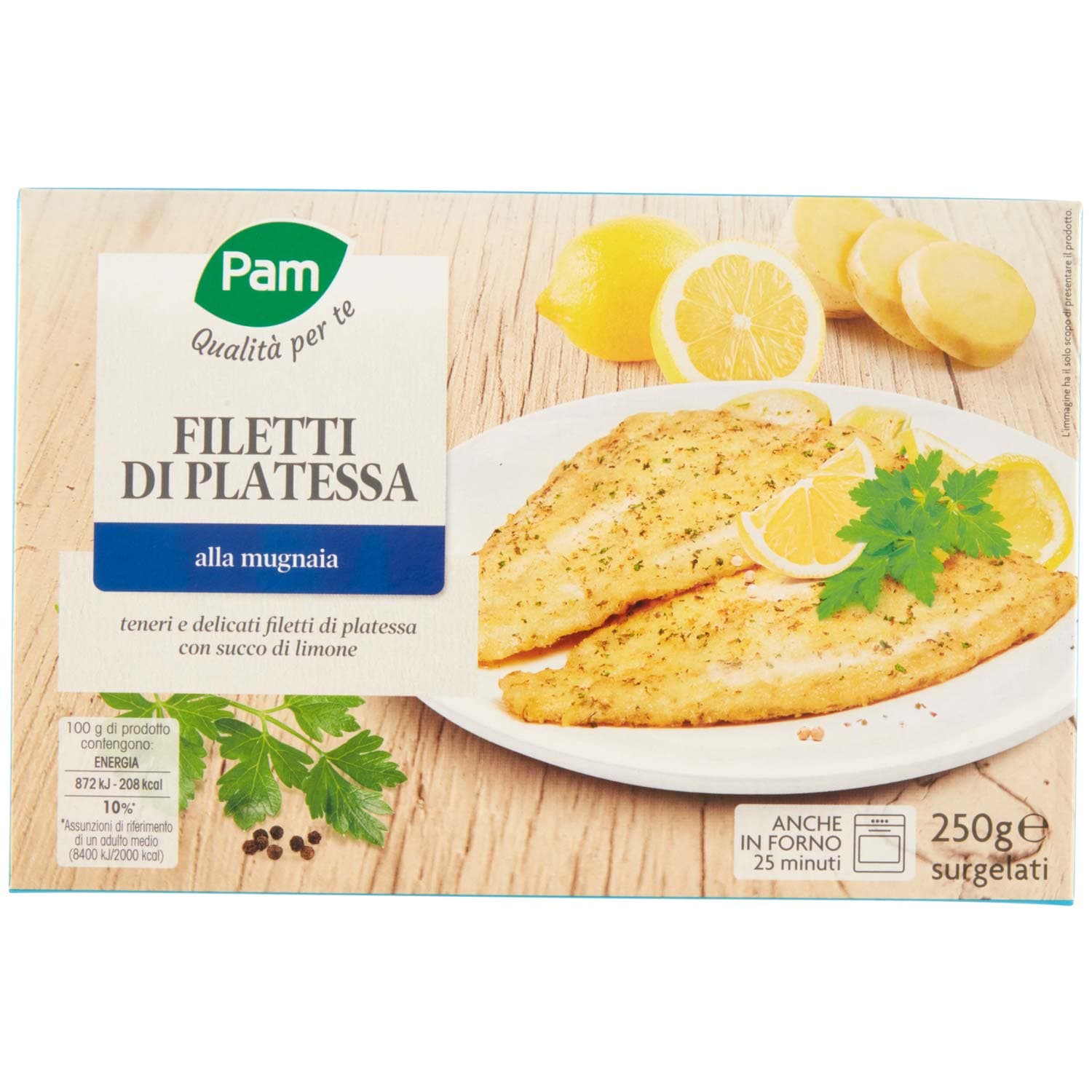 PAM PANORAMA Filetti di Platessa alla mugnaia surgelati 300g (100g x 3) – immagine 3
