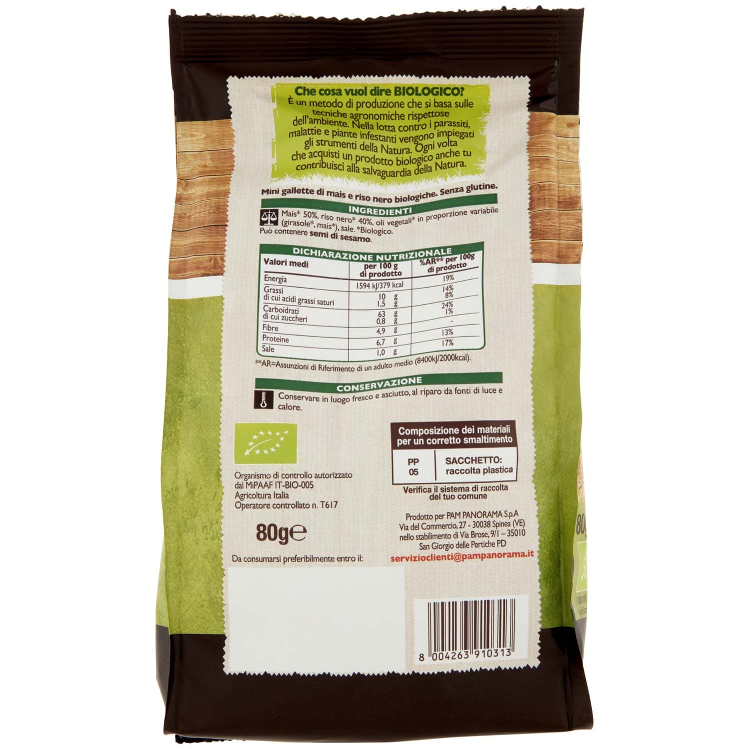 BIO Triangolini al riso nero Biologici 80 g – immagine 5