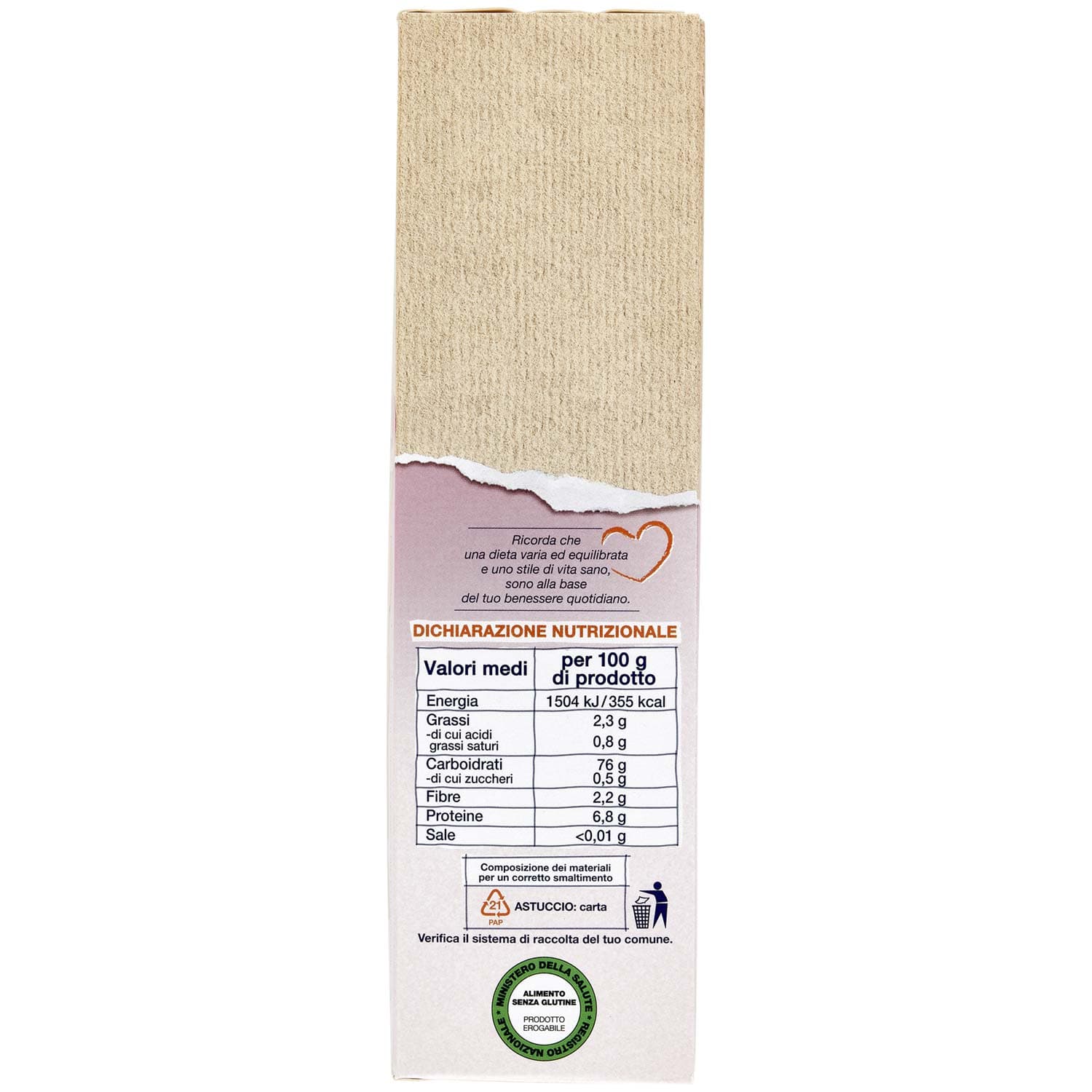 SEMPLICI E BUONI Senza Glutine Fusilli Riso e Mais 400 g – immagine 6