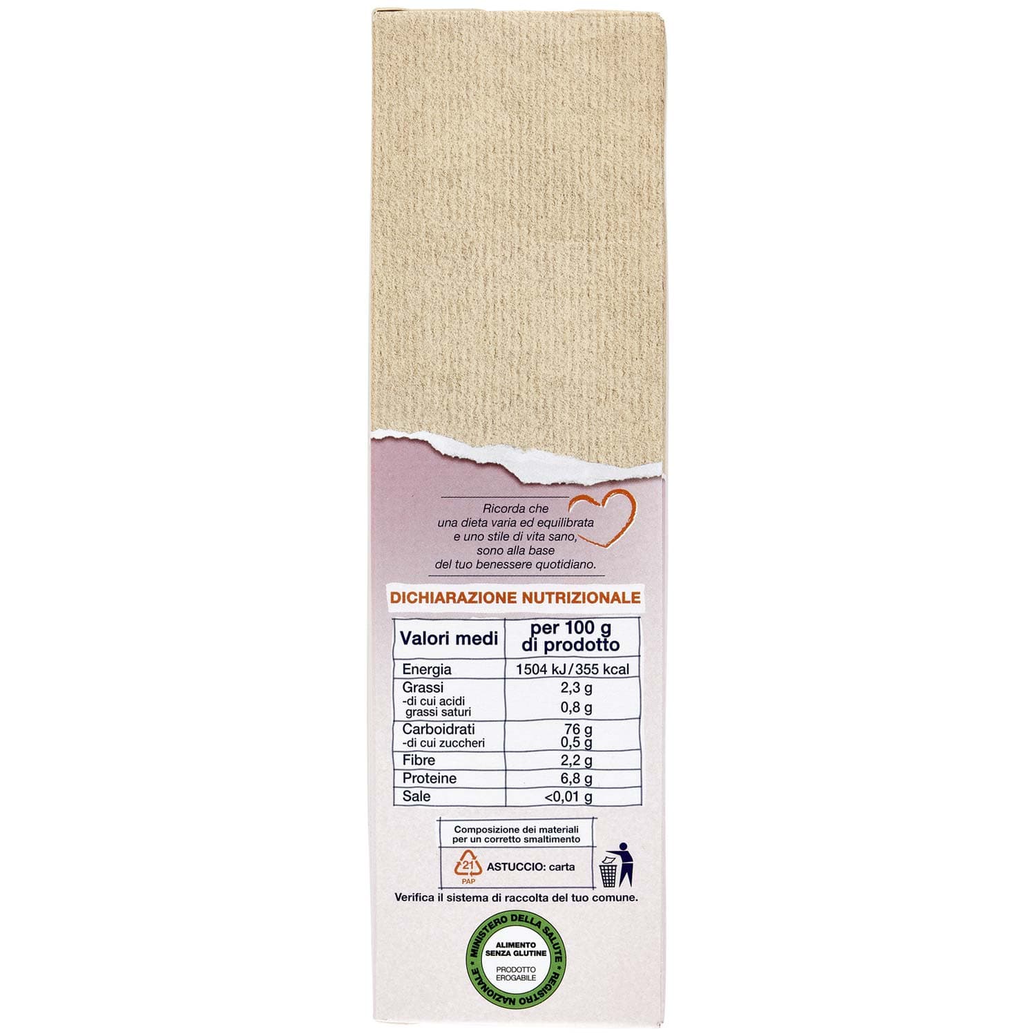 SEMPLICI E BUONI Senza Glutine Penne Rigate Riso e Mais 400 g – immagine 6