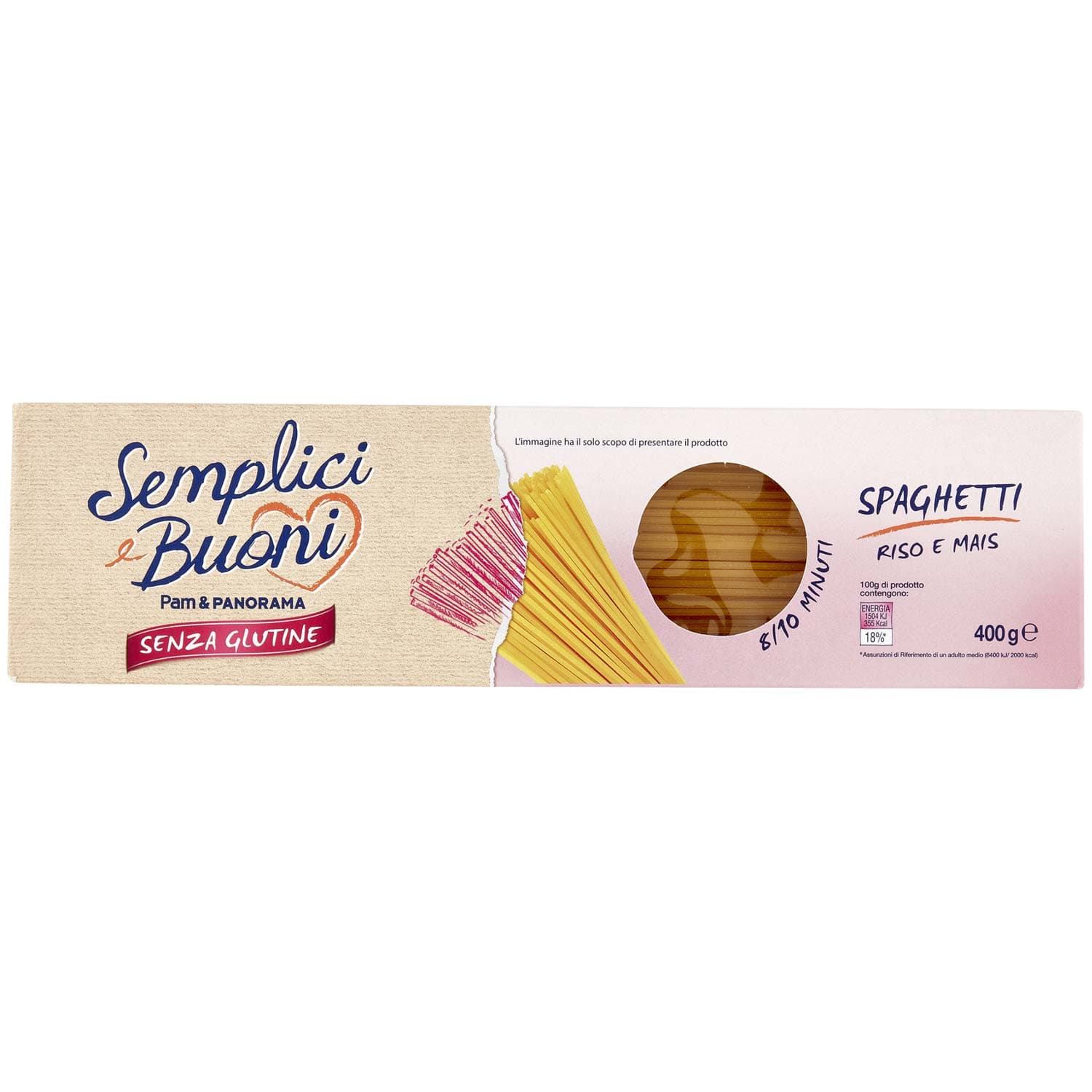 SEMPLICI E BUONI Senza Glutine Spaghetti Riso e Mais 400 g – immagine 3