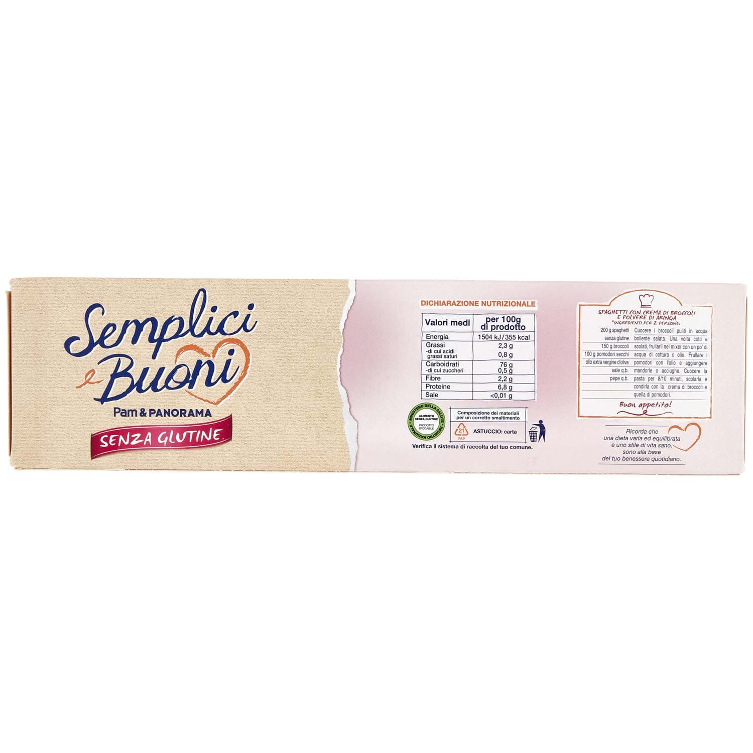 SEMPLICI E BUONI Senza Glutine Spaghetti Riso e Mais 400 g – immagine 5