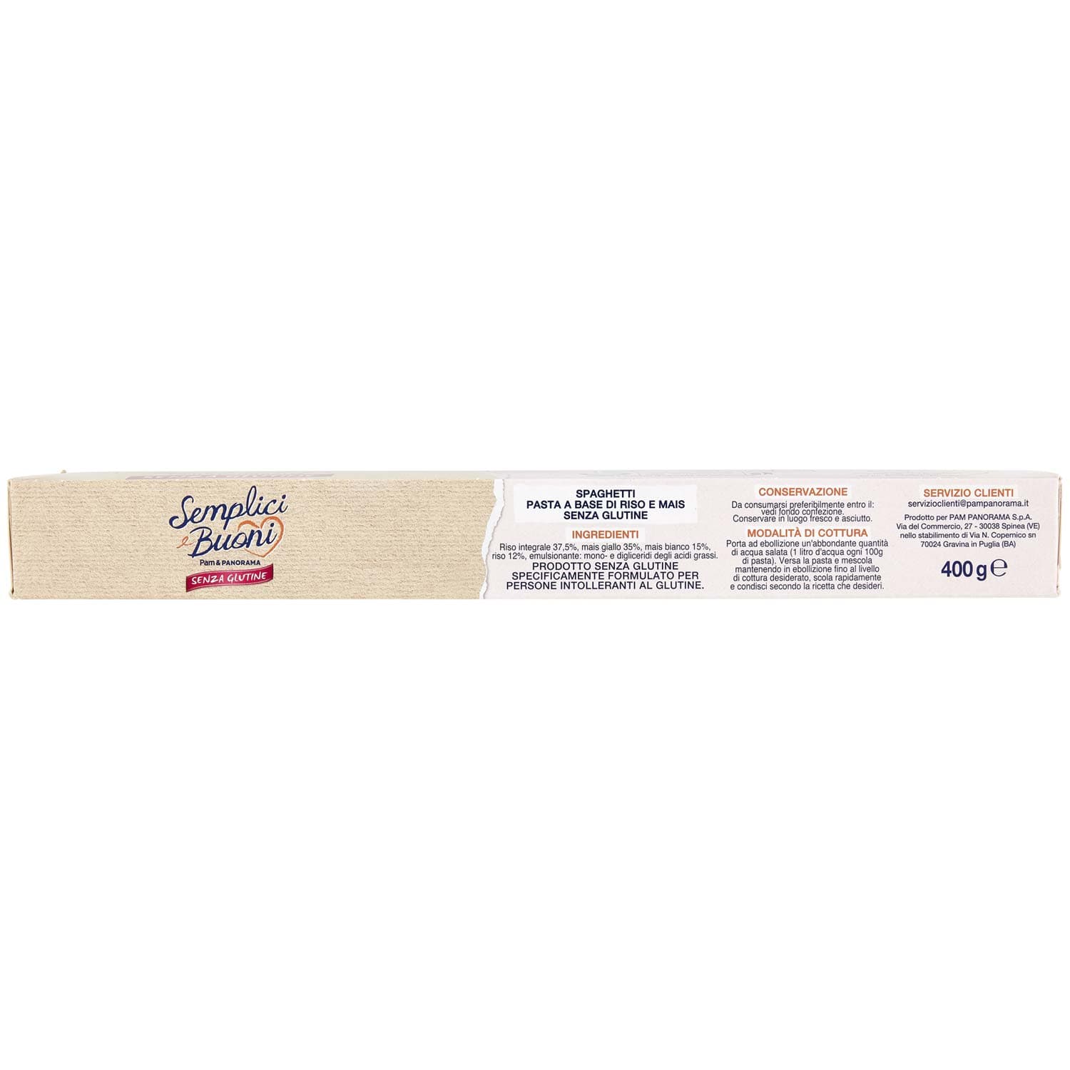 SEMPLICI E BUONI Senza Glutine Spaghetti Riso e Mais 400 g – immagine 7