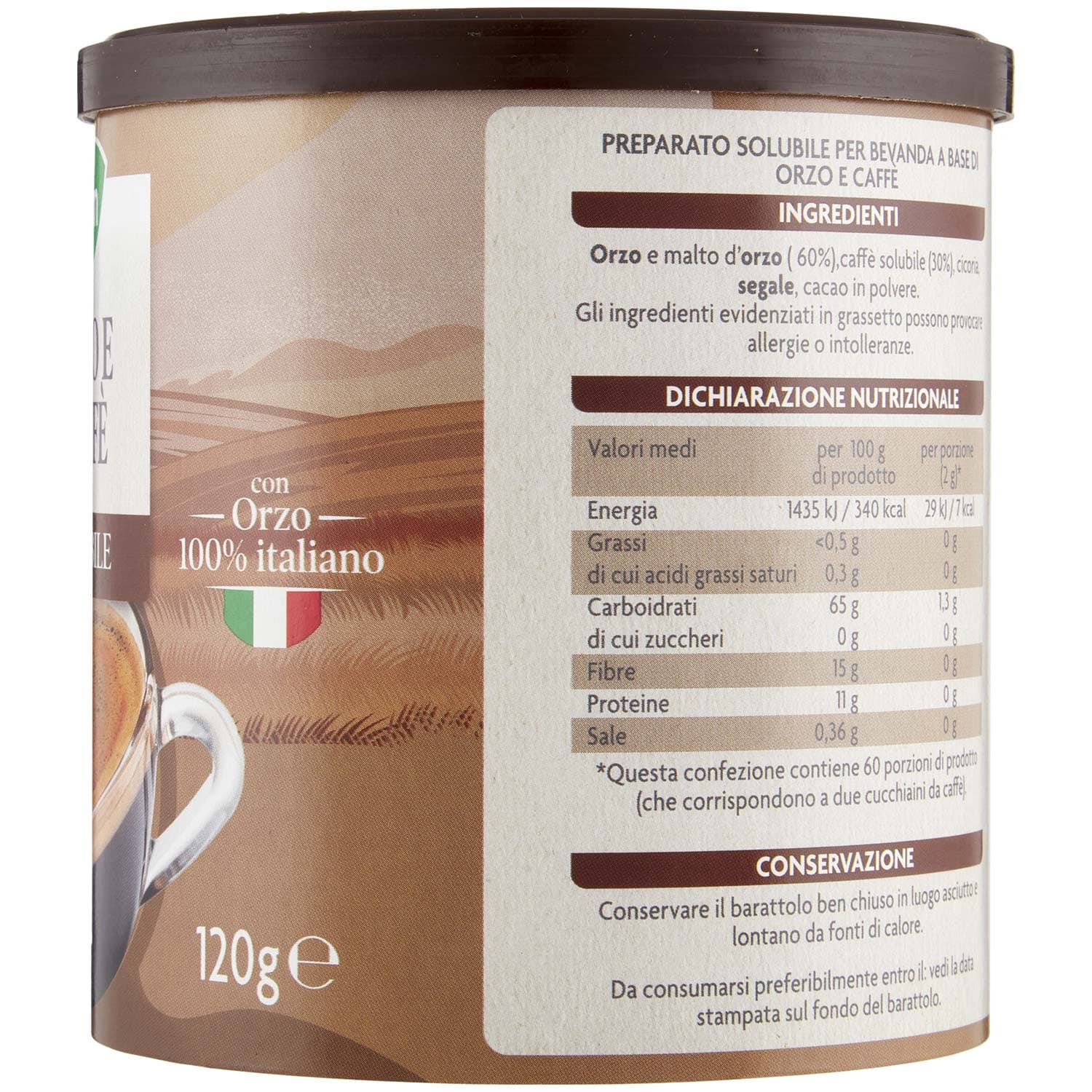 PAM Qualità per te Orzo e Caffè solubile 120 g – immagine 6