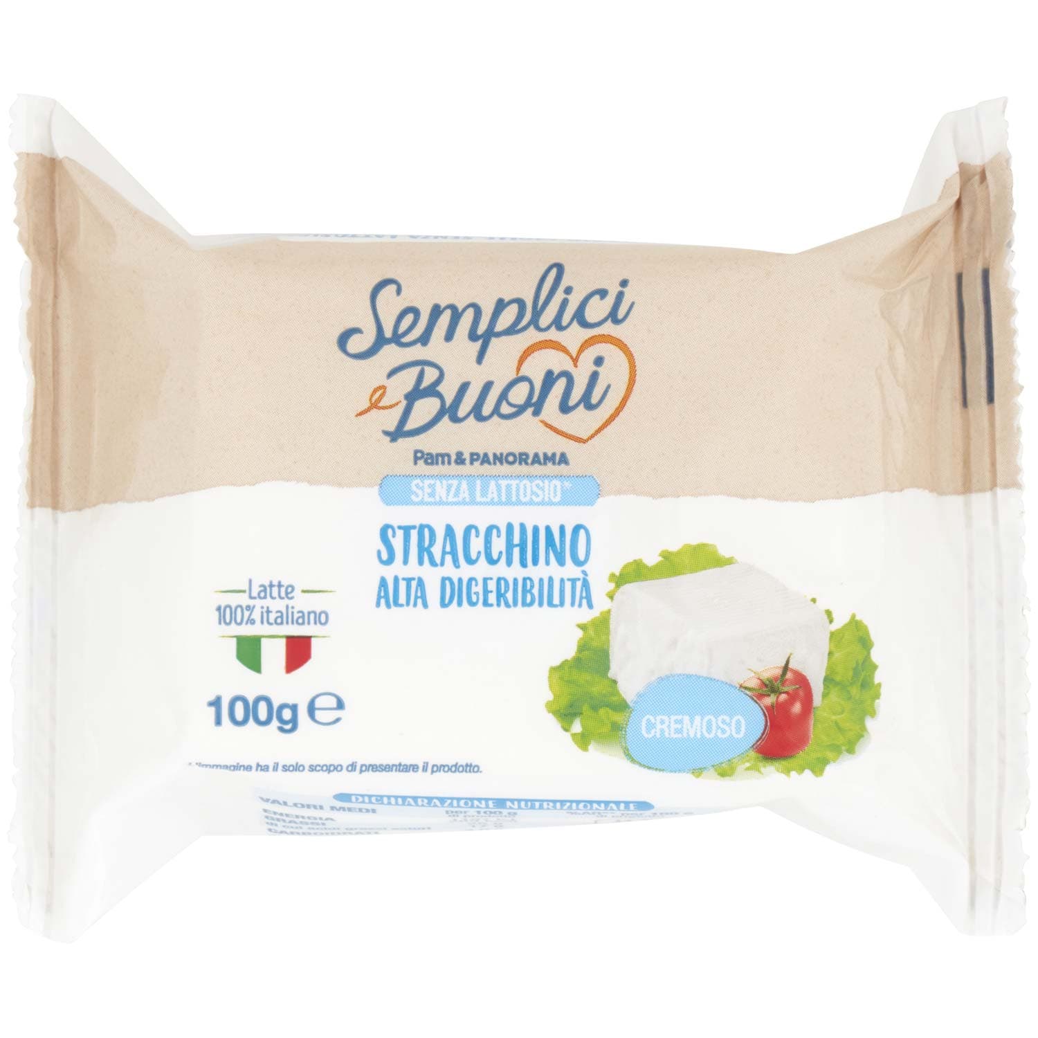 SEMPLICI E BUONI Senza Lattosio Stracchino Alta Digeribilità 100 g – immagine 3