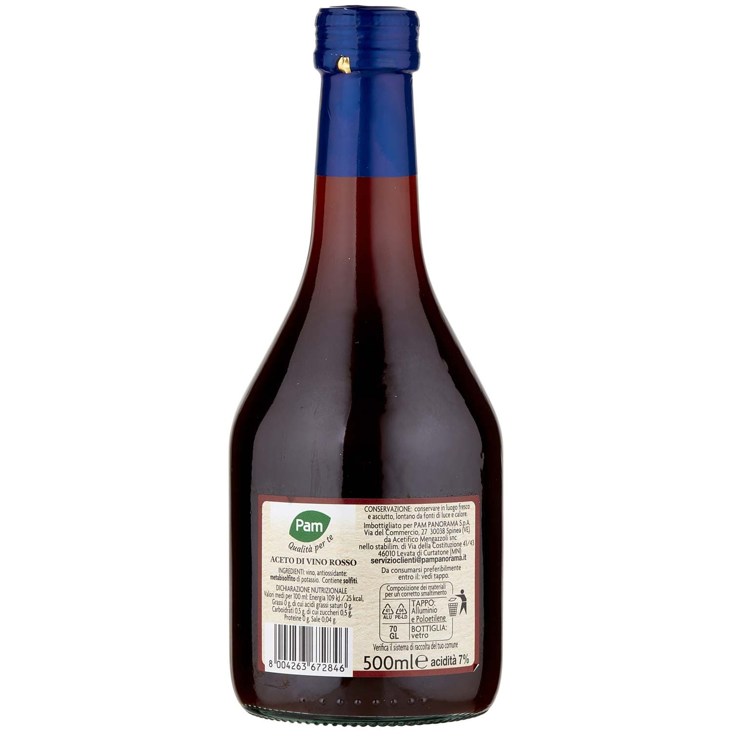 PAM PANORAMA Aceto di Vino Rosso 500 ml – immagine 5