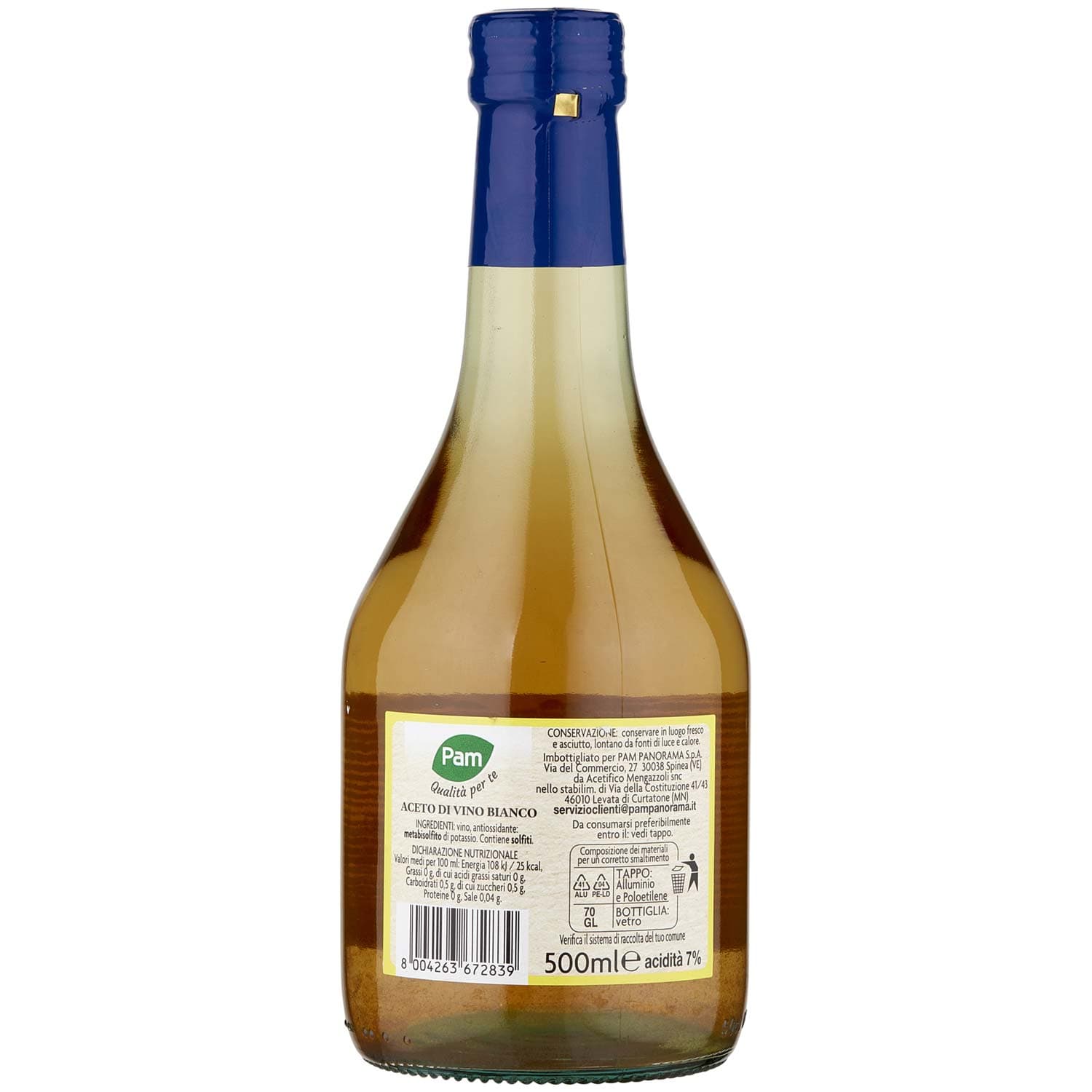 PAM PANORAMA Aceto di Vino Bianco 500 ml – immagine 5