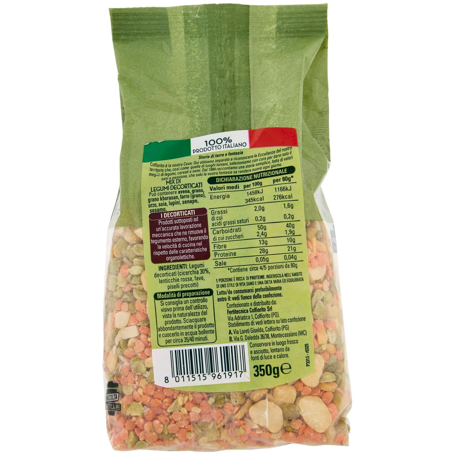 Colfiorito mix legumi e cicerchia decorticato 350 g – immagine 5