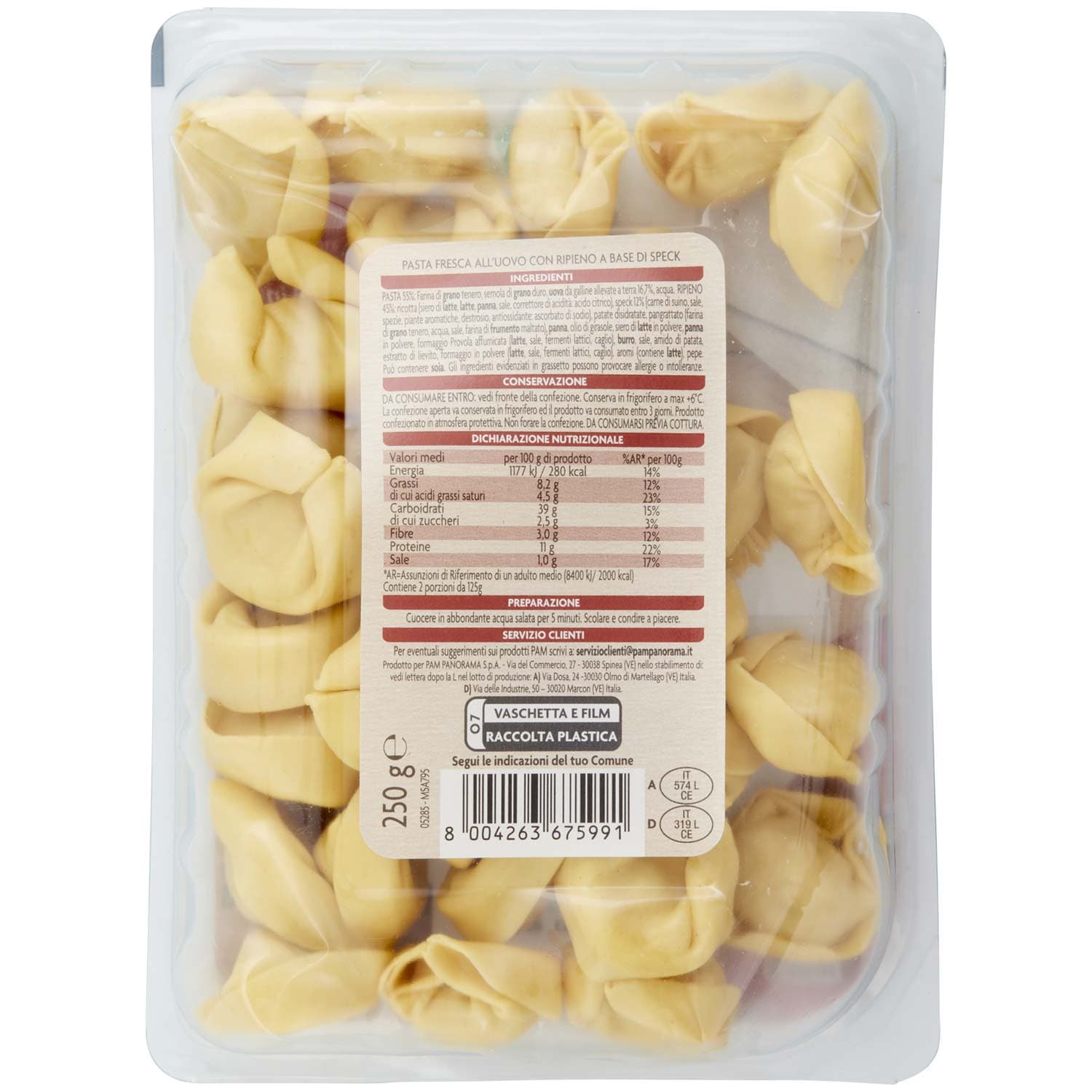 PAM Qualità per te Tortelloni allo speck 250 g – immagine 5