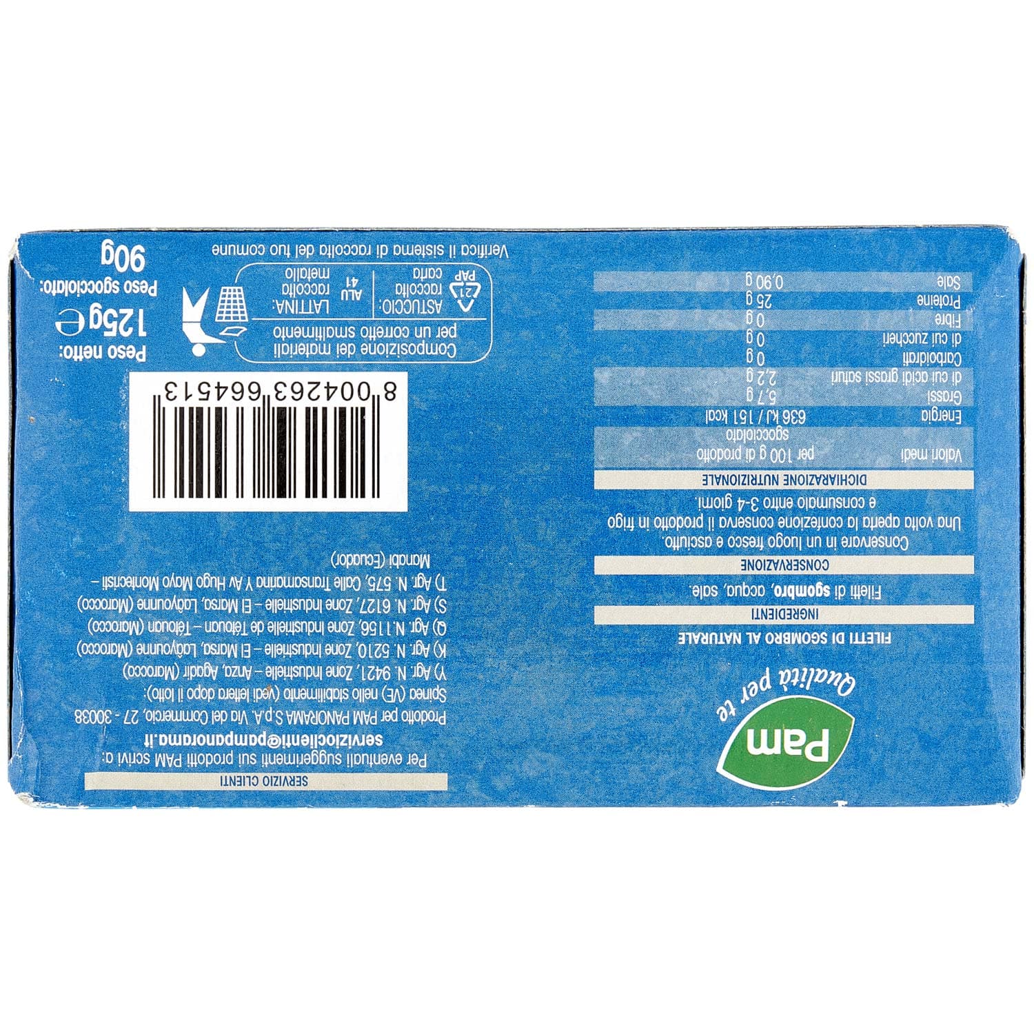 PAM PANORAMA Filetti di Sgombro 125 g – immagine 5