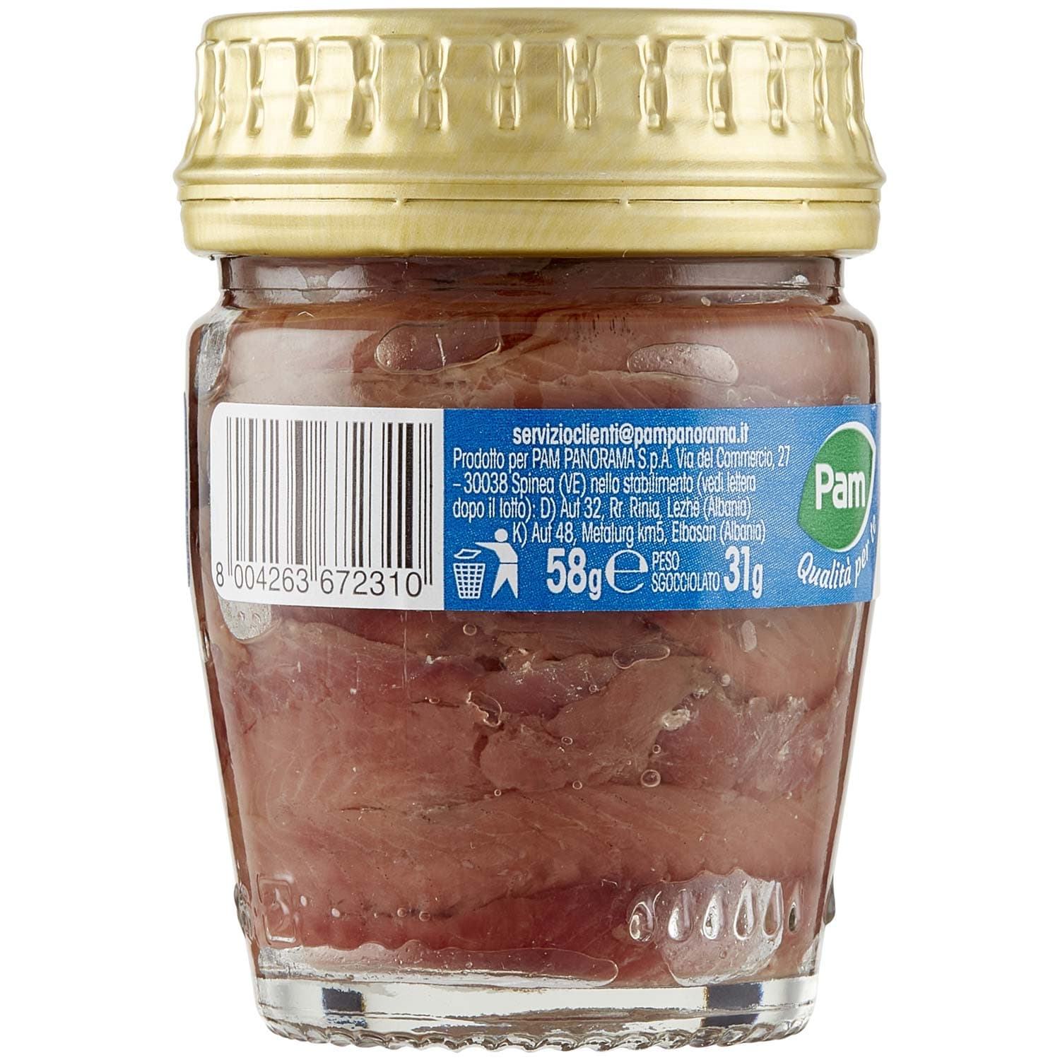 PAM PANORAMA Filetti di Alici in olio d'oliva 58 g – immagine 4