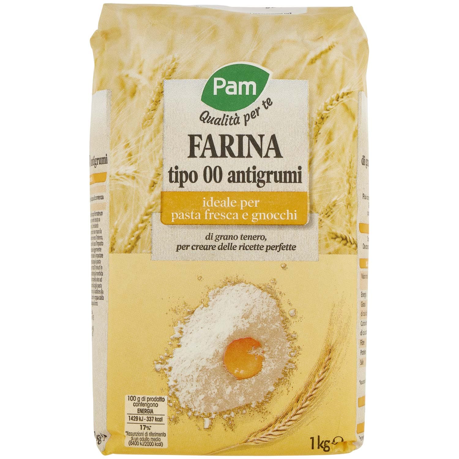 PAM PANORAMA Farina Tipo 00 Antigrumi 1 kg – immagine 3