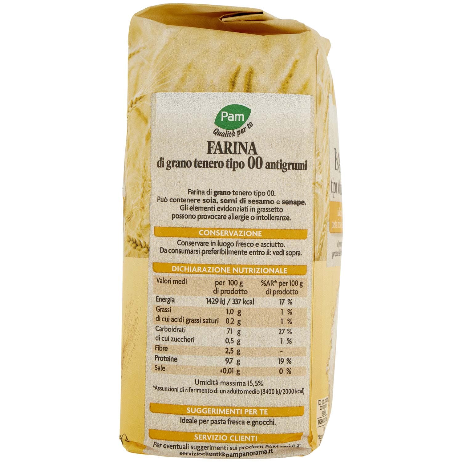 PAM PANORAMA Farina Tipo 00 Antigrumi 1 kg – immagine 6