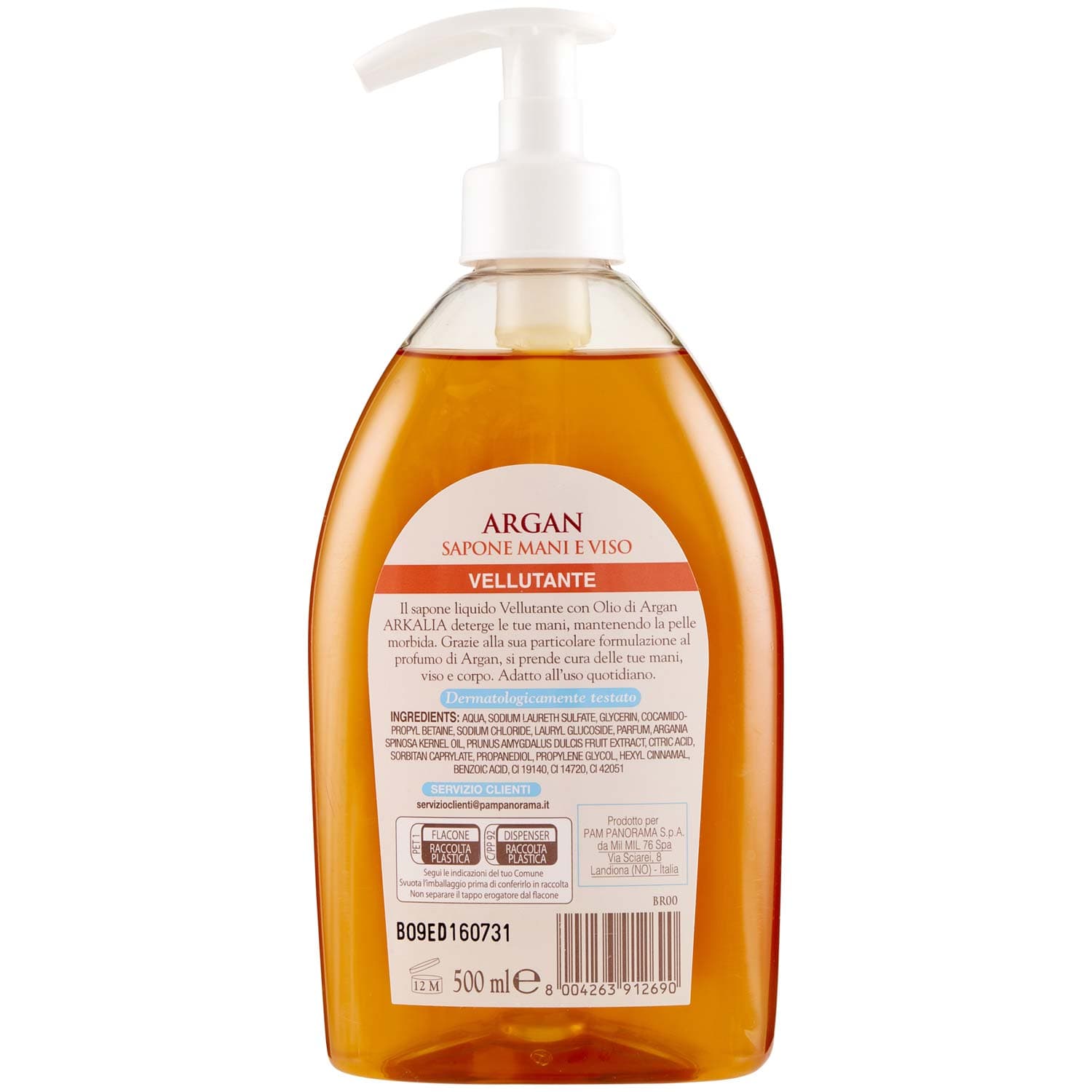 ARKALIA Argan Sapone Mani e Viso 500 ml – immagine 5