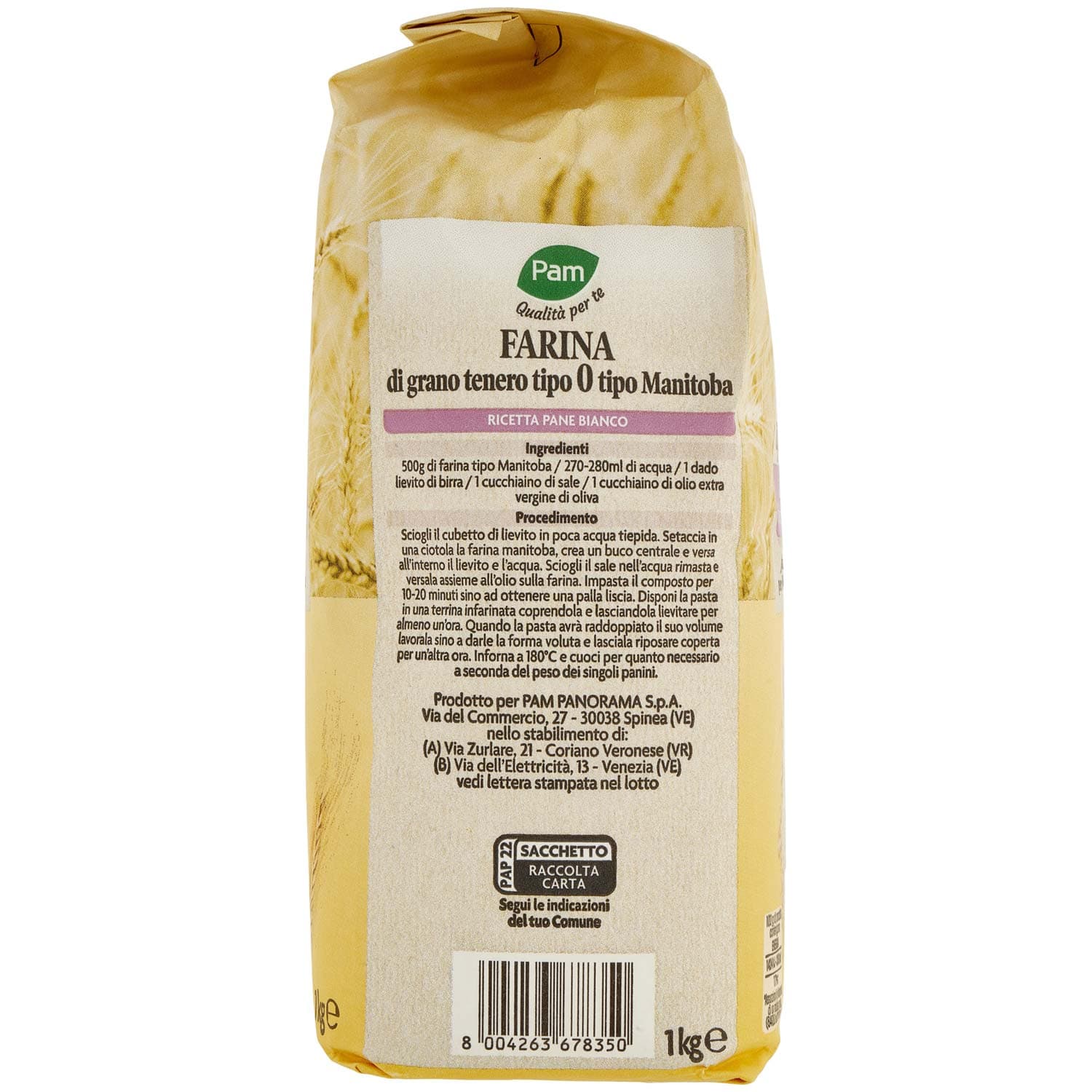 PAM PANORAMA Farina Manitoba 1 kg – immagine 4