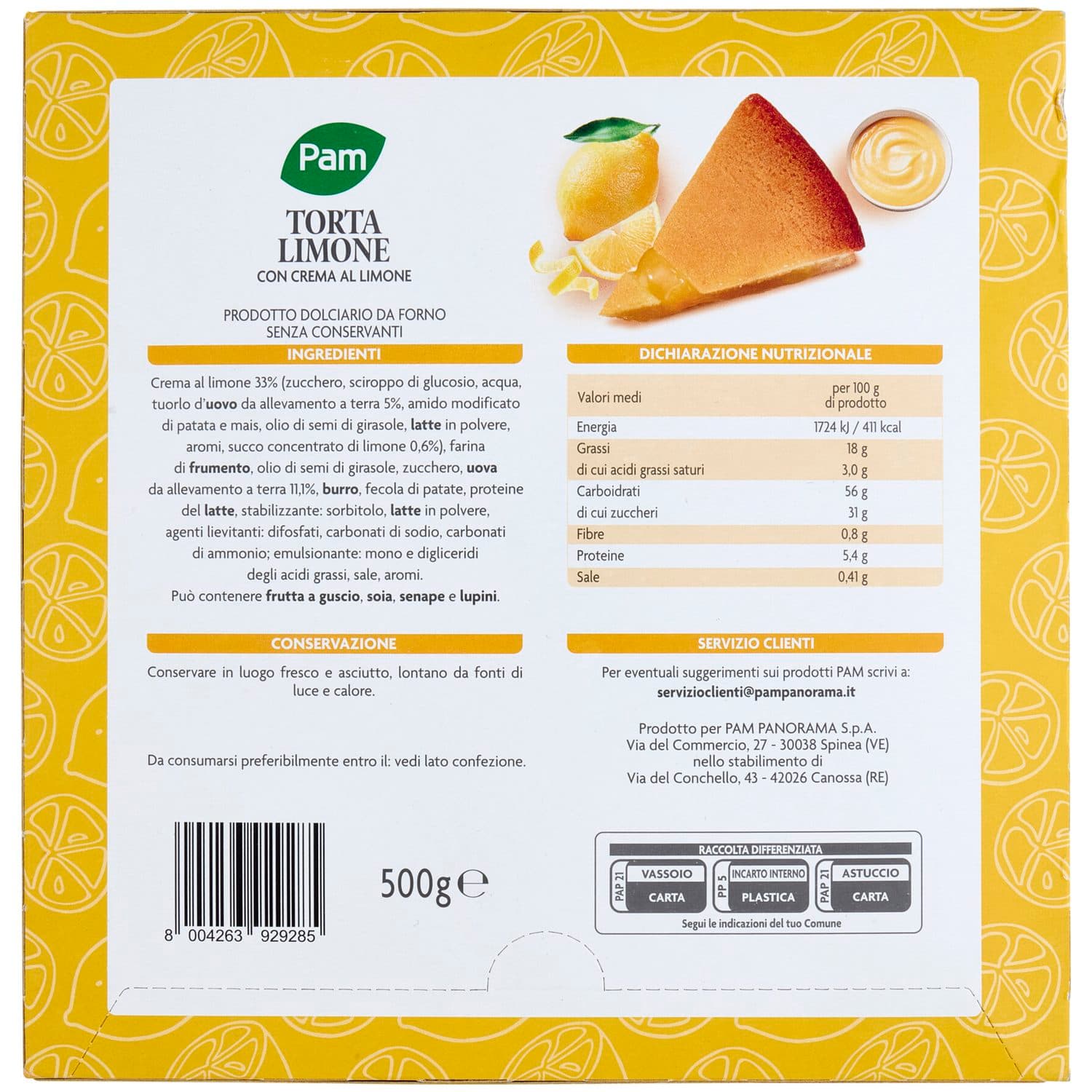 PAM PANORAMA Torta al limone 500 g – immagine 5