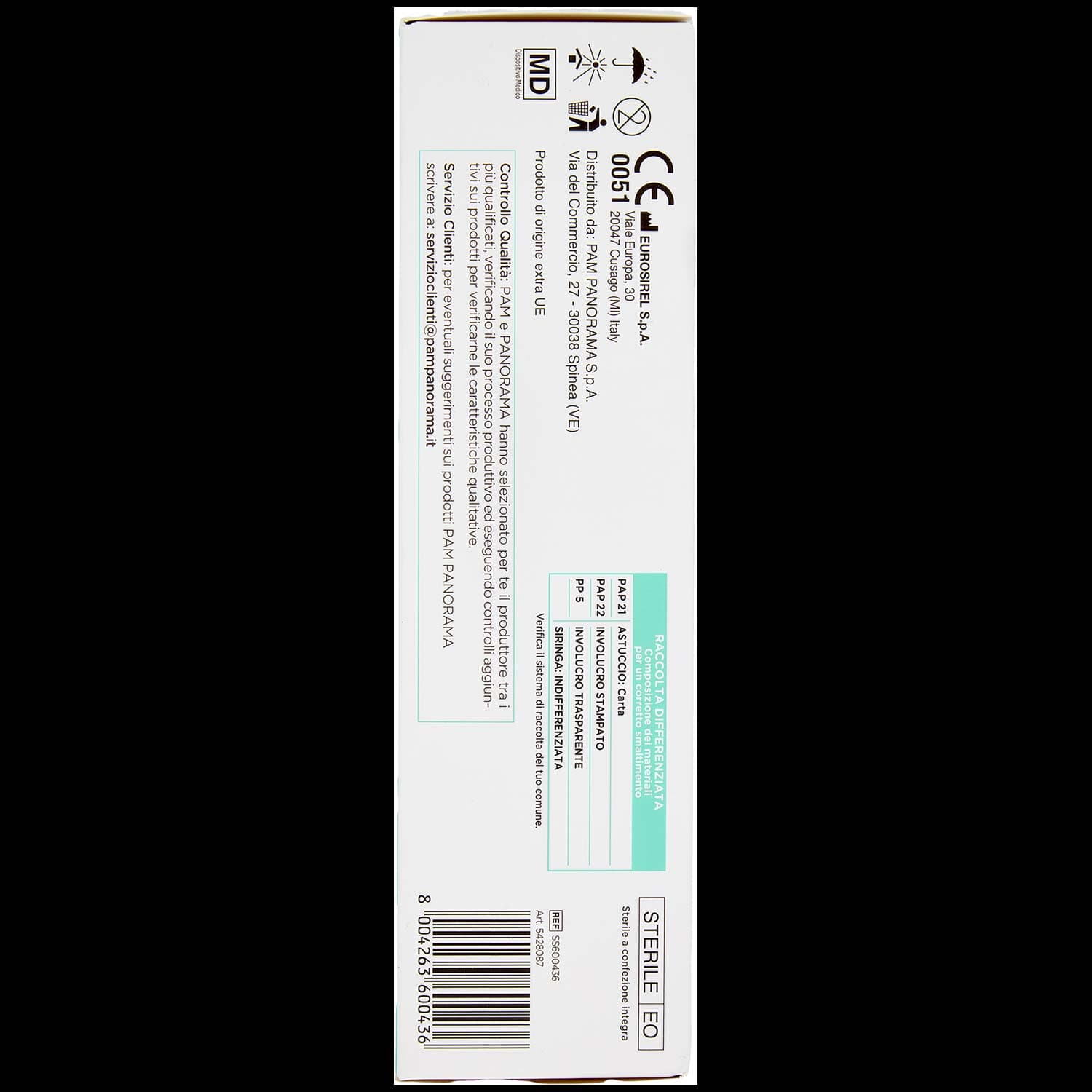 PAM PANORAMA Siringhe Sterili 5 ml 10 pz – immagine 6