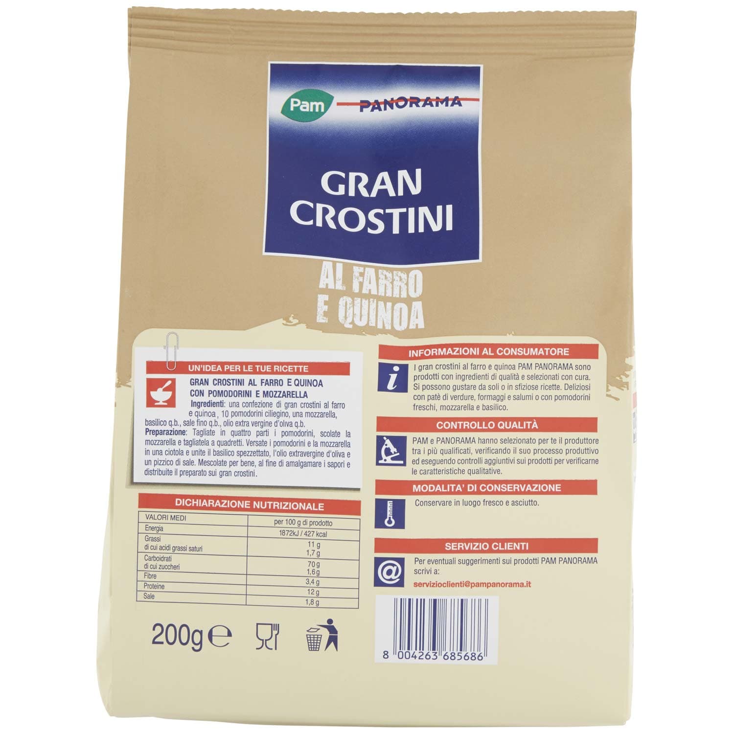Granbon Crostini al Farro con Olio di Oliva 200 g – immagine 5