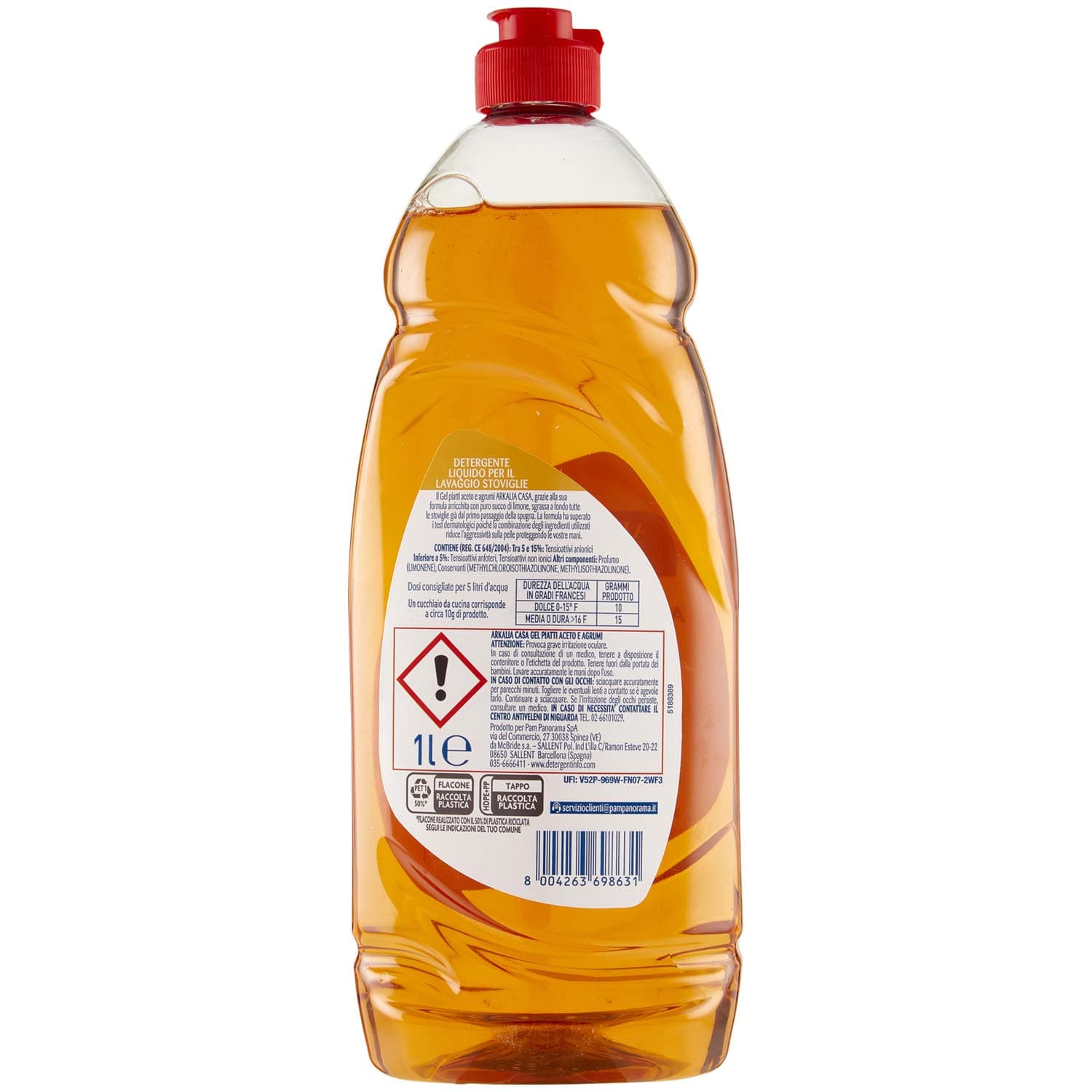 ARKALIA CASA Gel Piatti Aceto e Agrumi 1 L – immagine 5