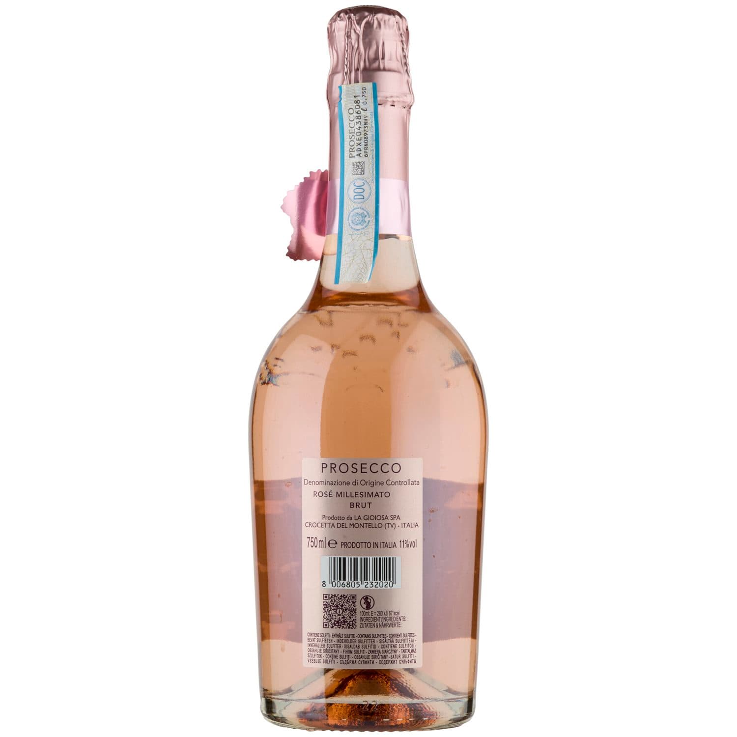 La Gioiosa Prosecco DOC Rosé Millesimato Brut 750 ml – immagine 5