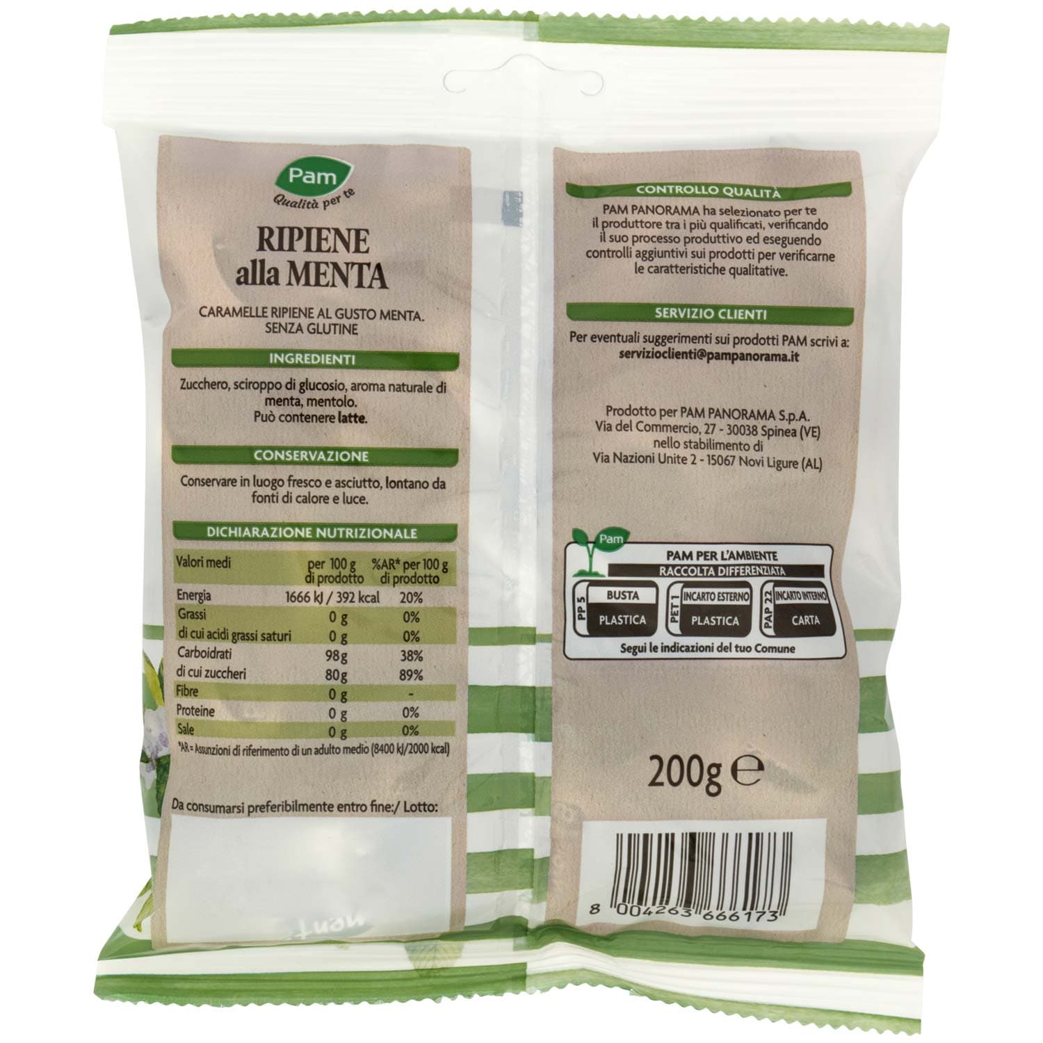 PAM PANORAMA Caramelle Ripiene menta ghiacciata 200 g – immagine 5