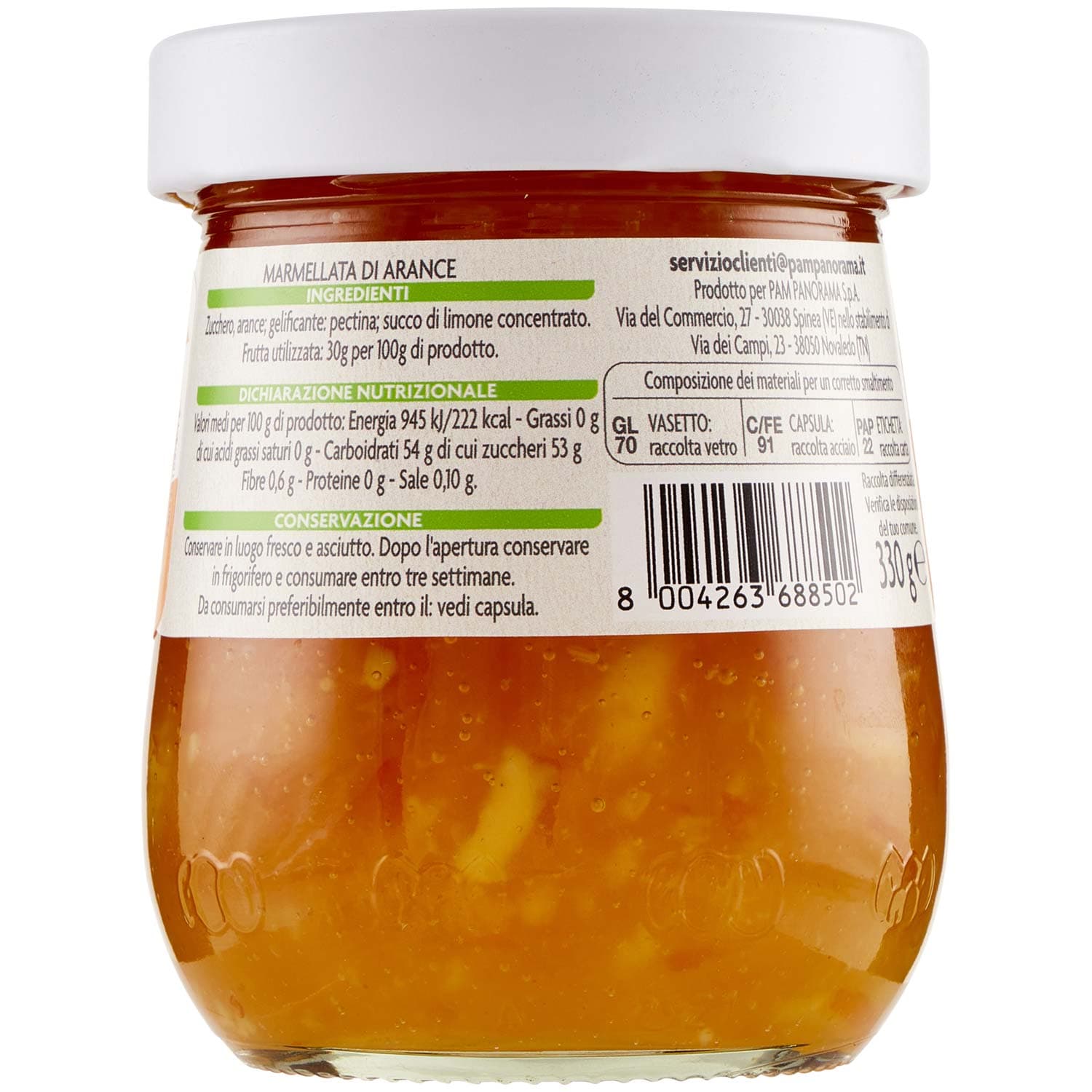 PAM Qualità per te Marmellata di arance 330 g – immagine 5