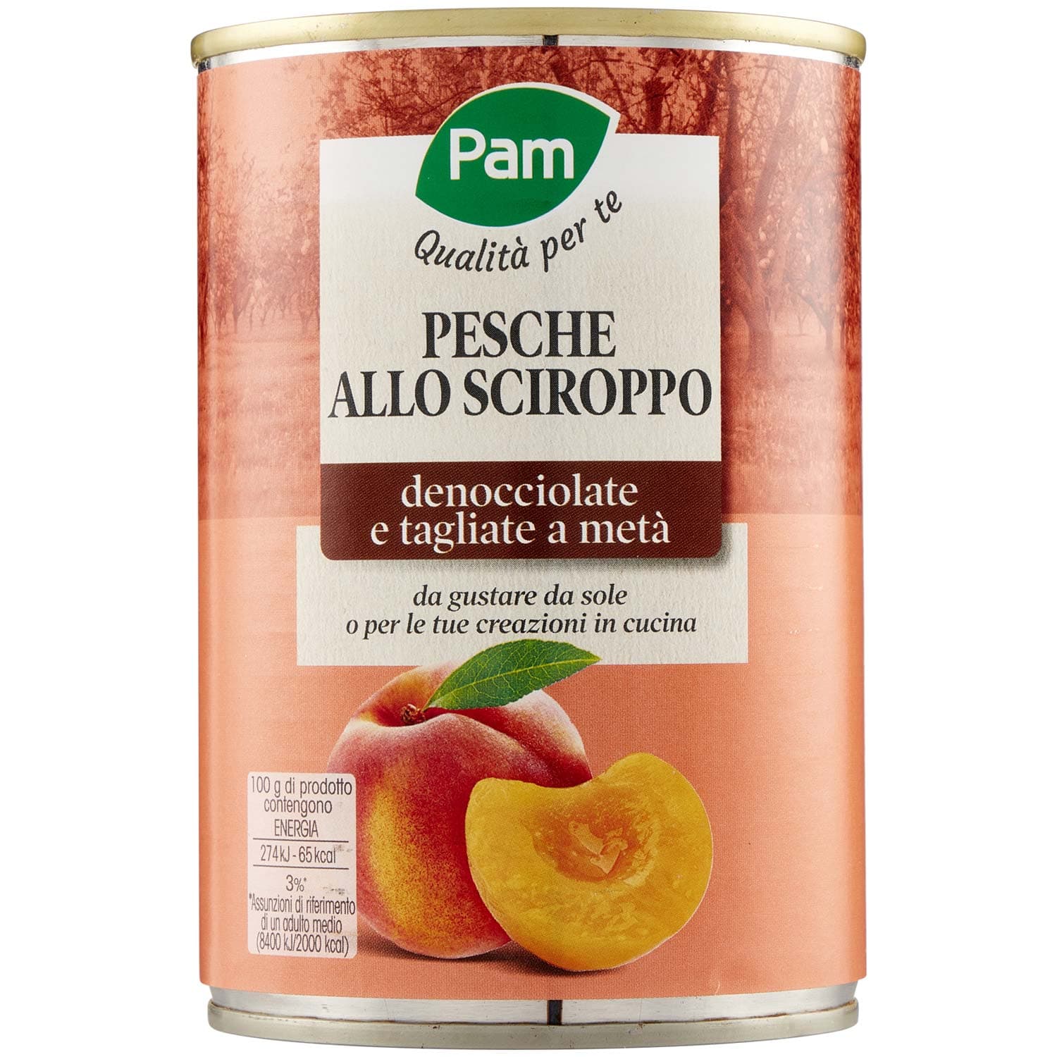 PAM Qualità per te Pesche Sciroppate 415 g – immagine 3