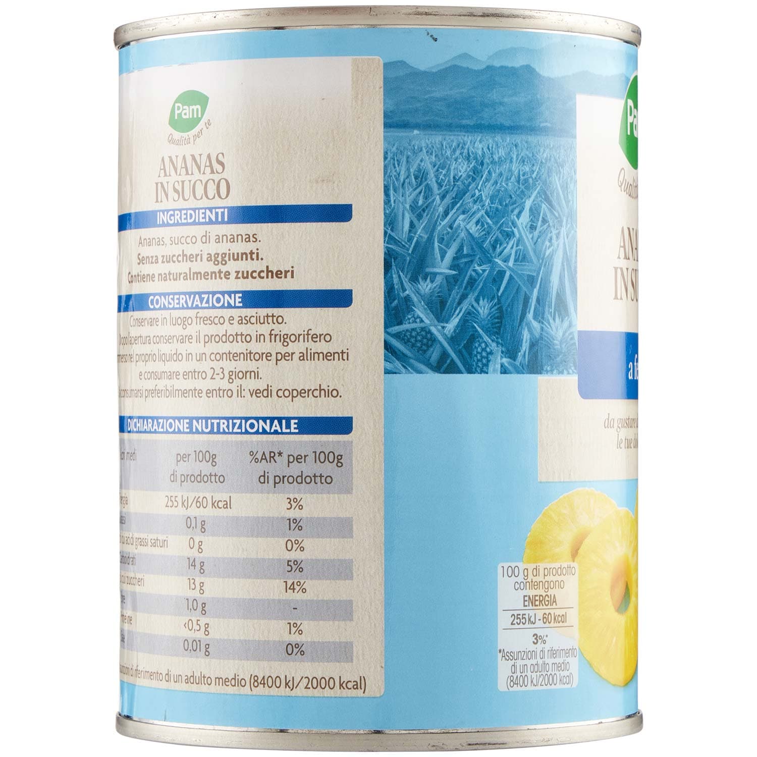 PAM Qualità per te Ananas a Fette al naturale 565 g – immagine 4